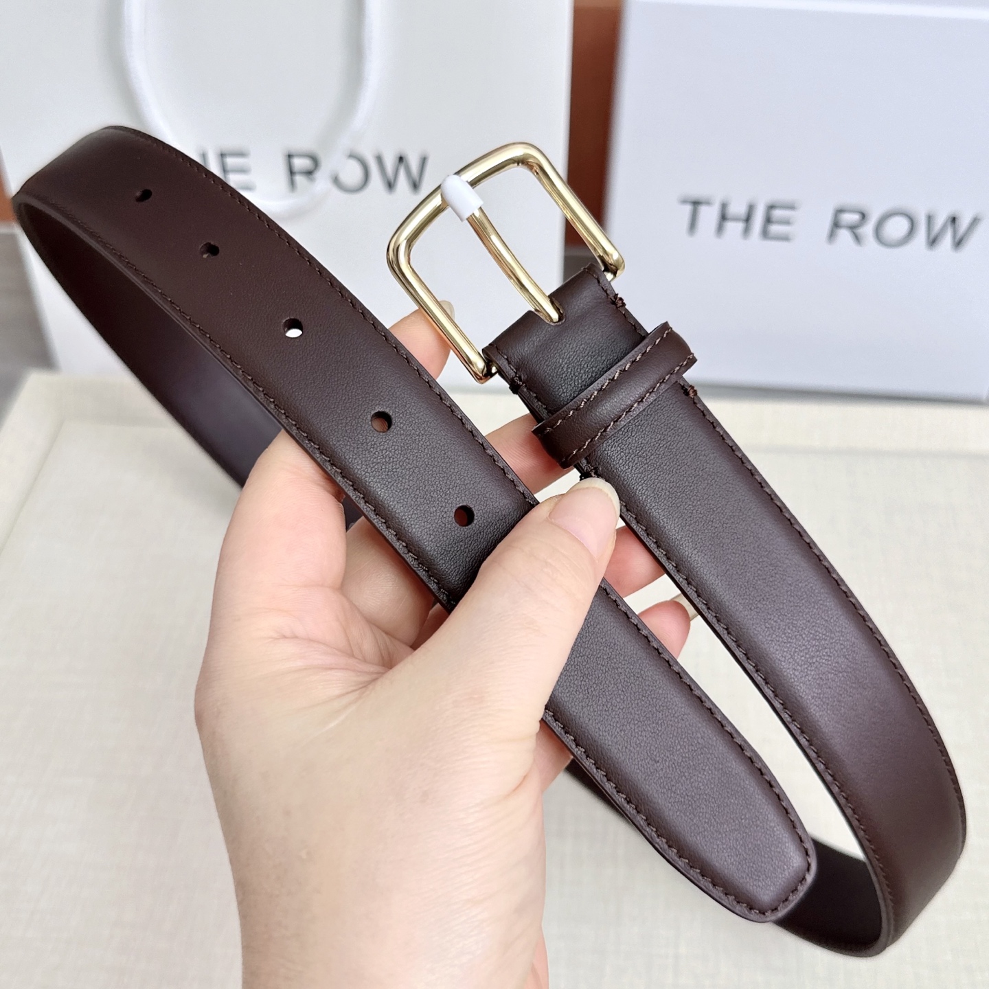 💥💥💥THE ROW 3.0cm腰带，头层牛皮，长度：75.80.85.90.95.100.105.11