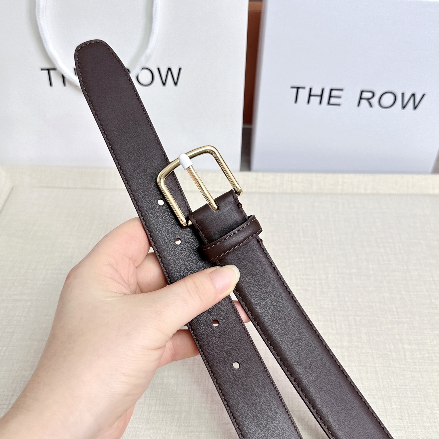 💥💥💥THE ROW 3.0cm腰带，头层牛皮，长度：75.80.85.90.95.100.105.11