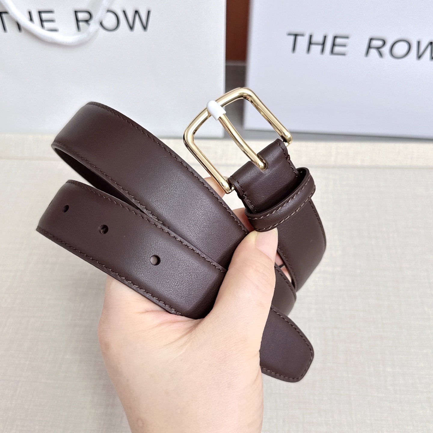 💥💥💥THE ROW 3.0cm腰带，头层牛皮，长度：75.80.85.90.95.100.105.11