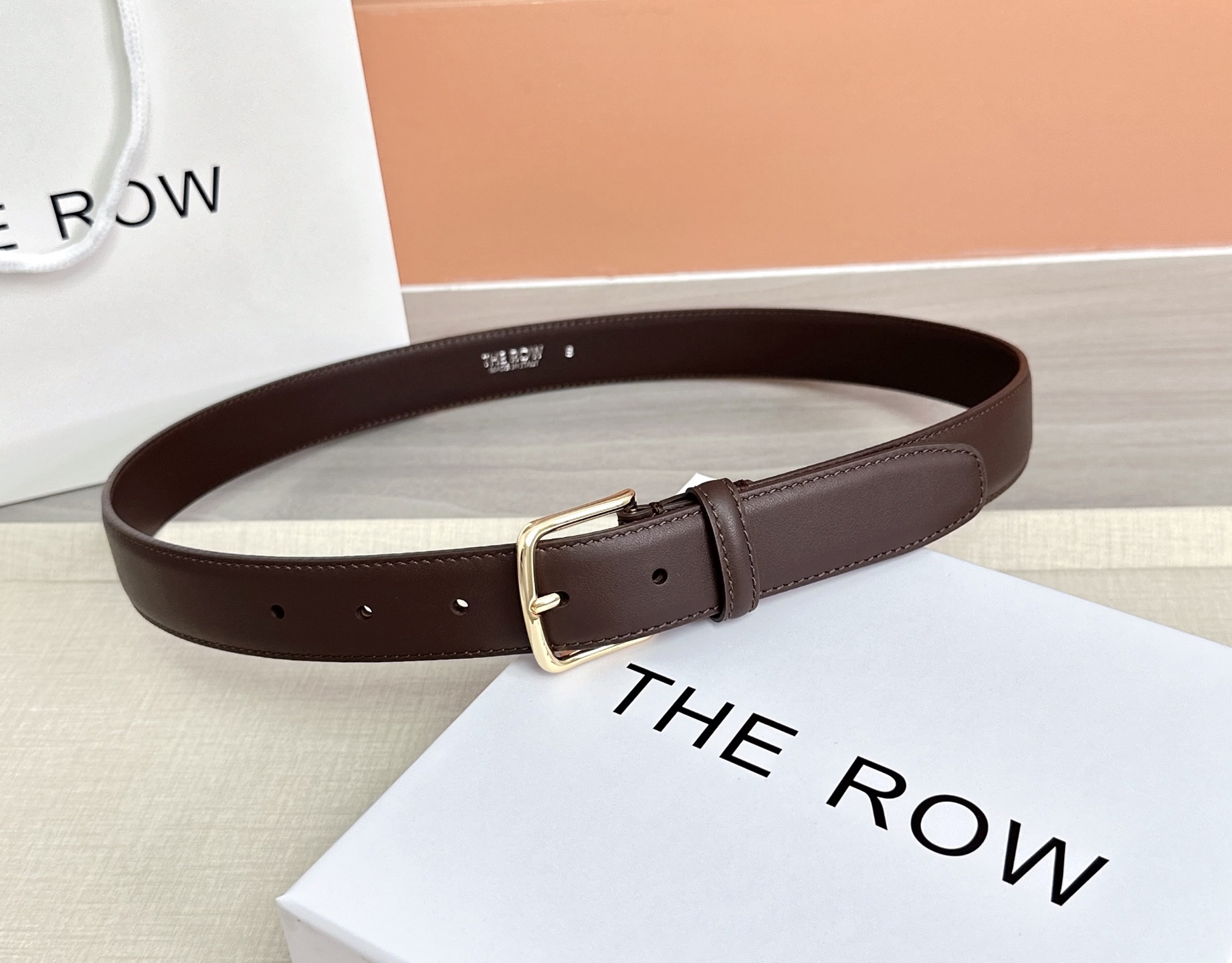 💥💥💥THE ROW 3.0cm腰带，头层牛皮，长度：75.80.85.90.95.100.105.11