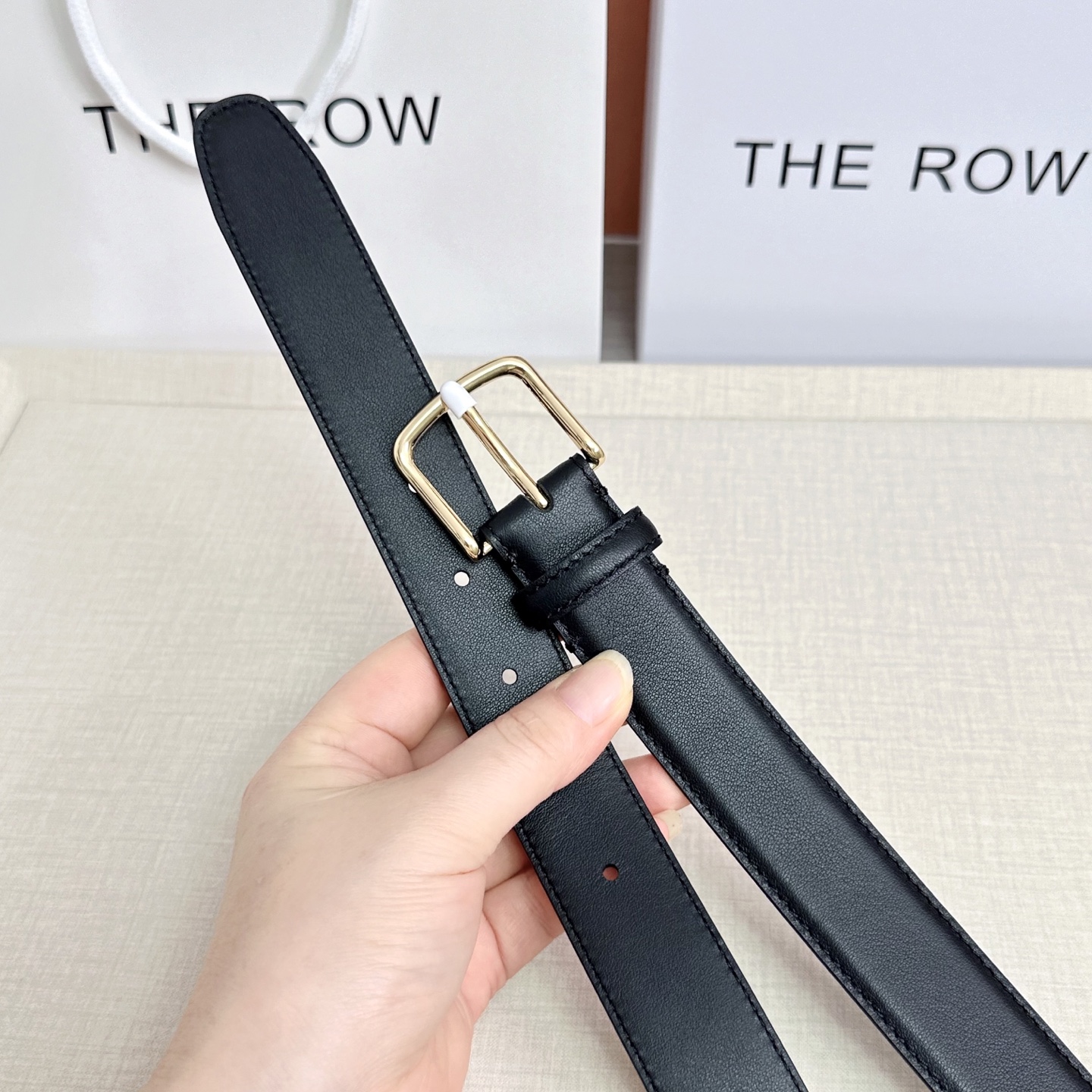 💥💥💥THE ROW 3.0cm腰带，头层牛皮，长度：75.80.85.90.95.100.105.11