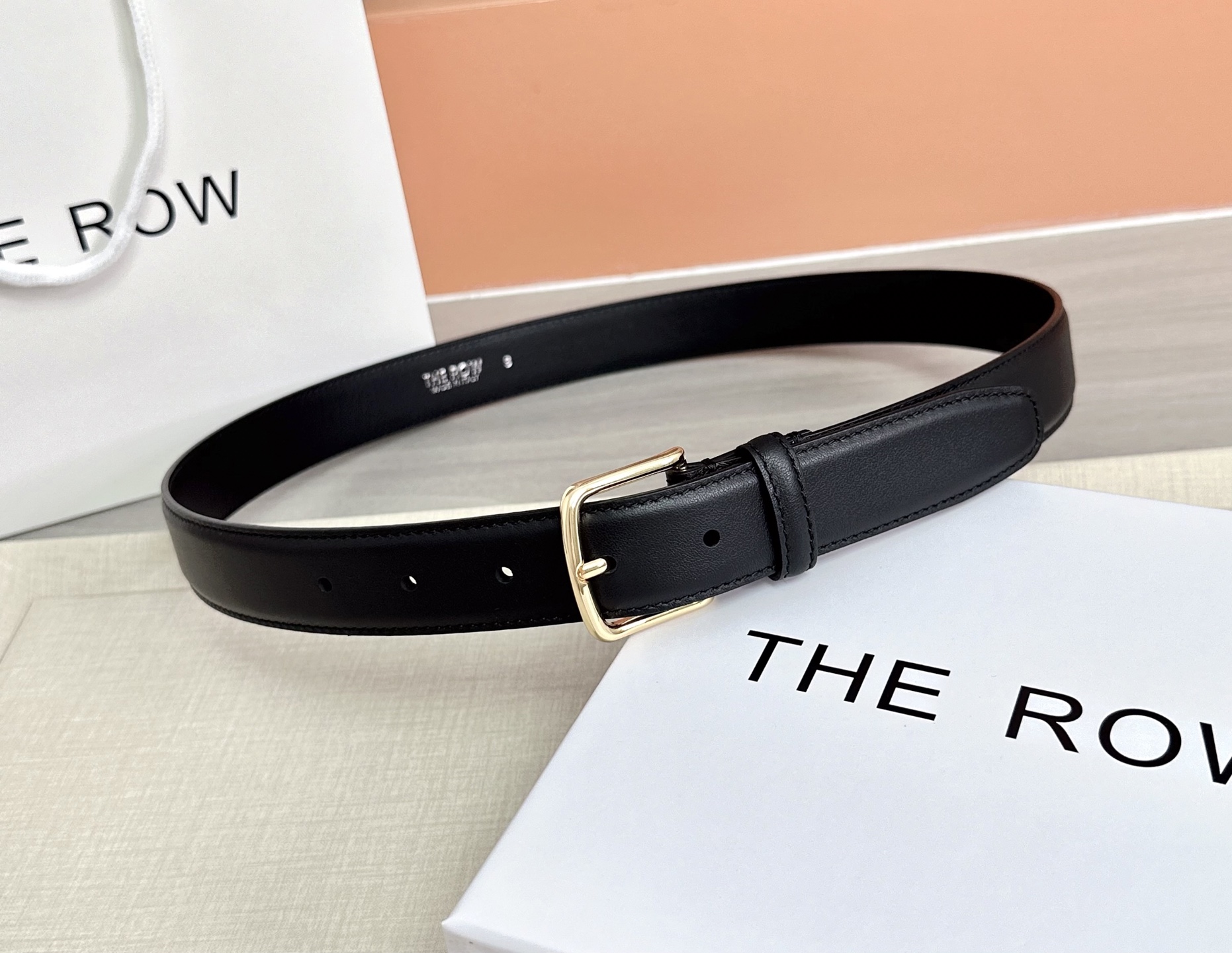 💥💥💥THE ROW 3.0cm腰带，头层牛皮，长度：75.80.85.90.95.100.105.11