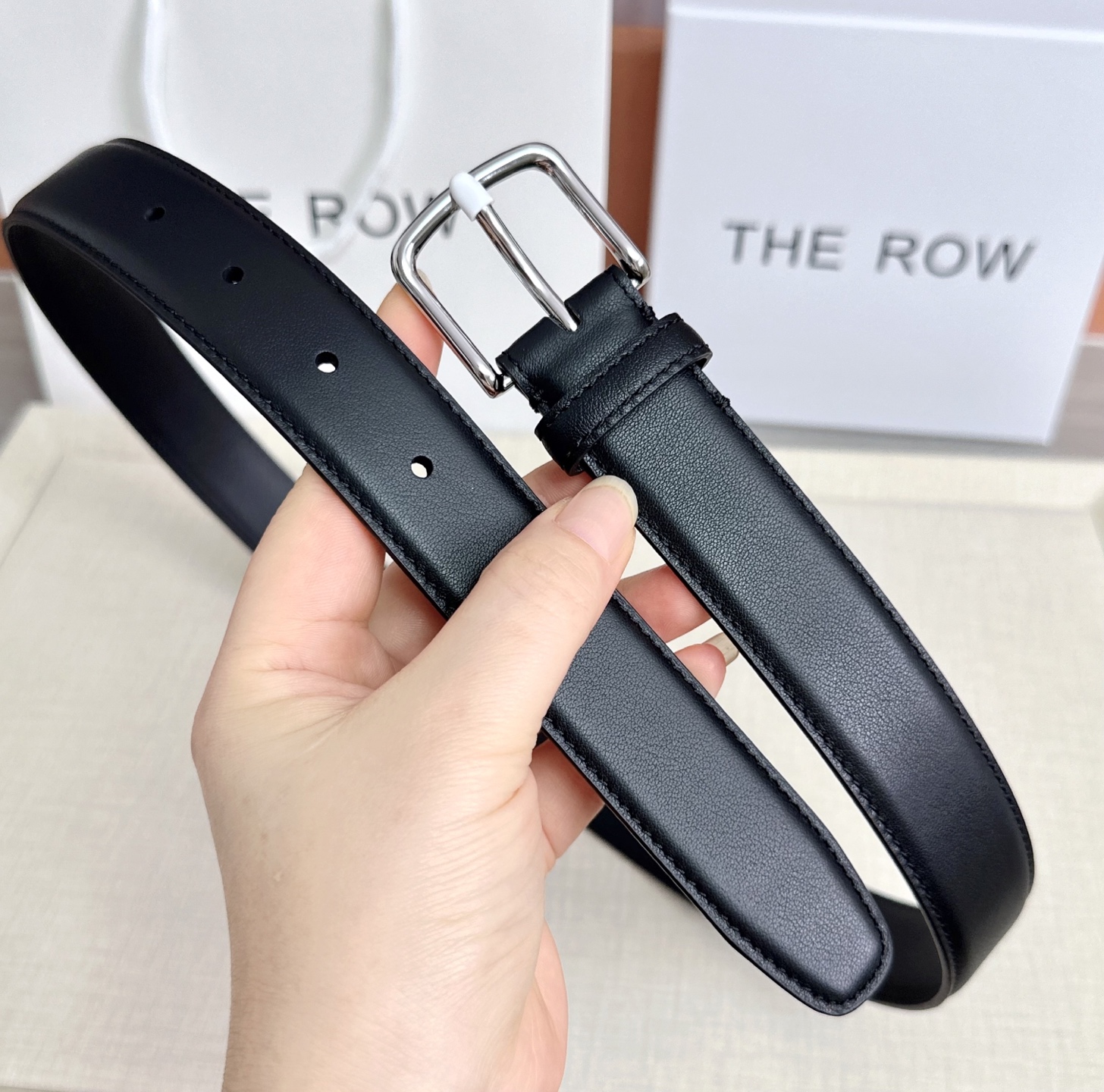 💥💥💥THE ROW 3.0cm腰带，头层牛皮，长度：75.80.85.90.95.100.105.11