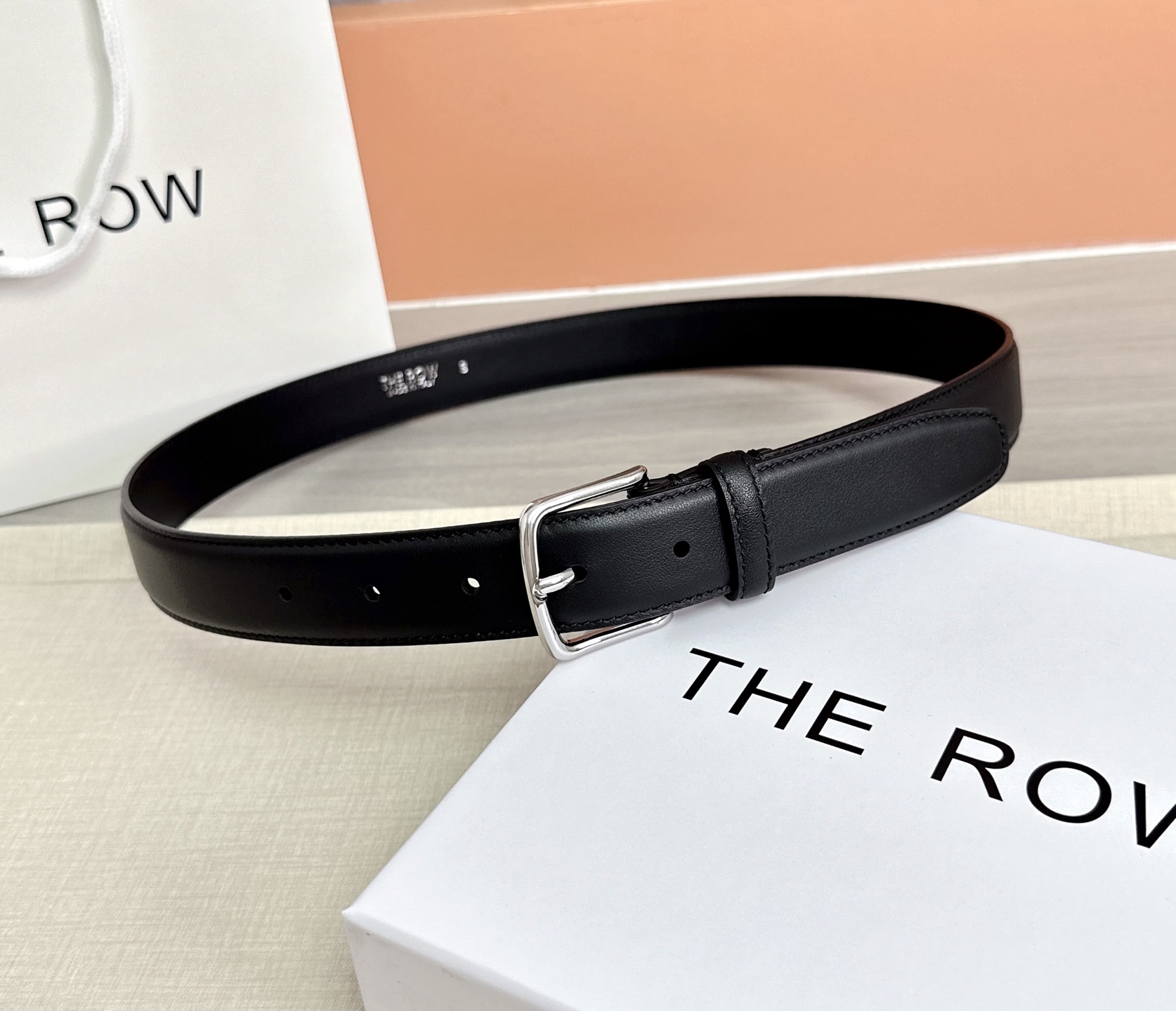 💥💥💥THE ROW 3.0cm腰带，头层牛皮，长度：75.80.85.90.95.100.105.11
