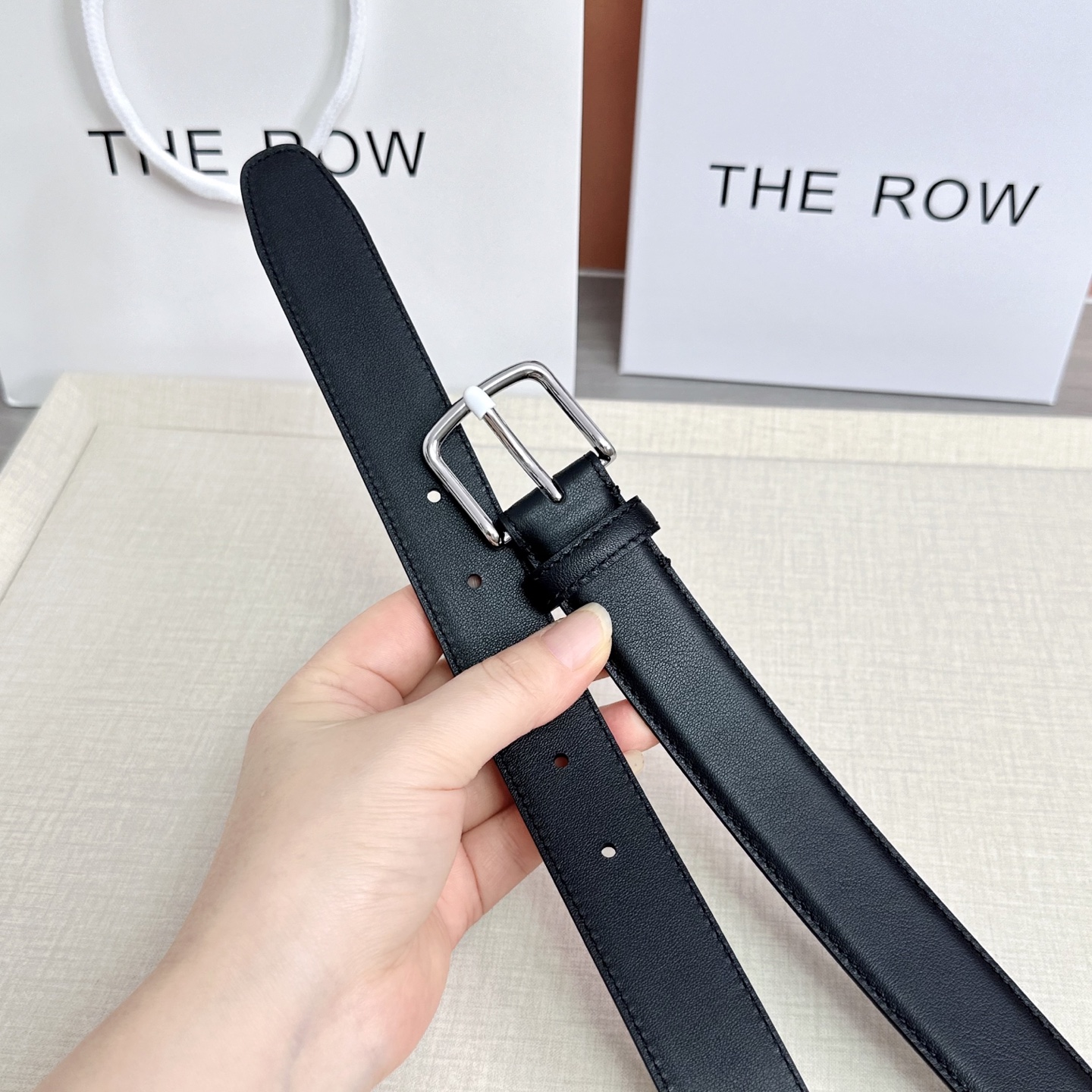 💥💥💥THE ROW 3.0cm腰带，头层牛皮，长度：75.80.85.90.95.100.105.11