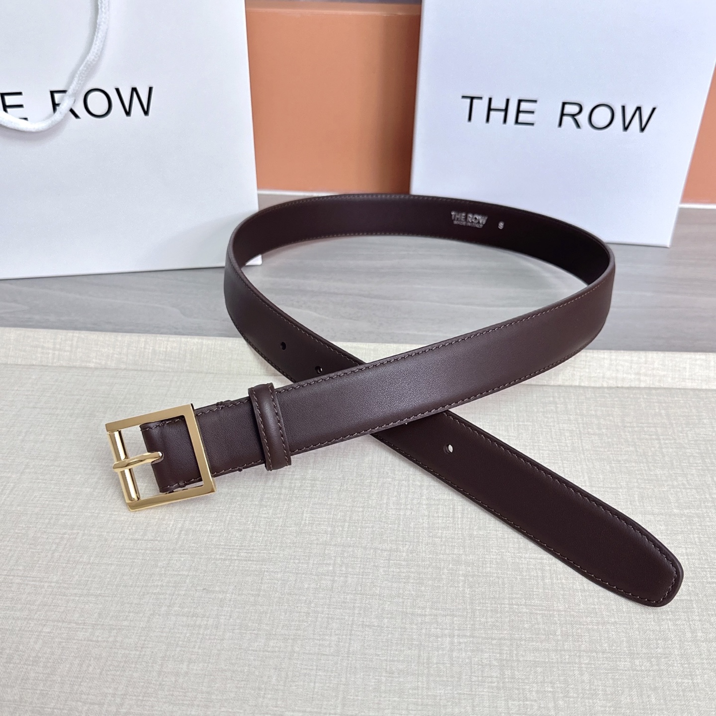 💥💥💥THE ROW 3.0cm腰带，头层牛皮，长度：75.80.85.90.95.100.105.11