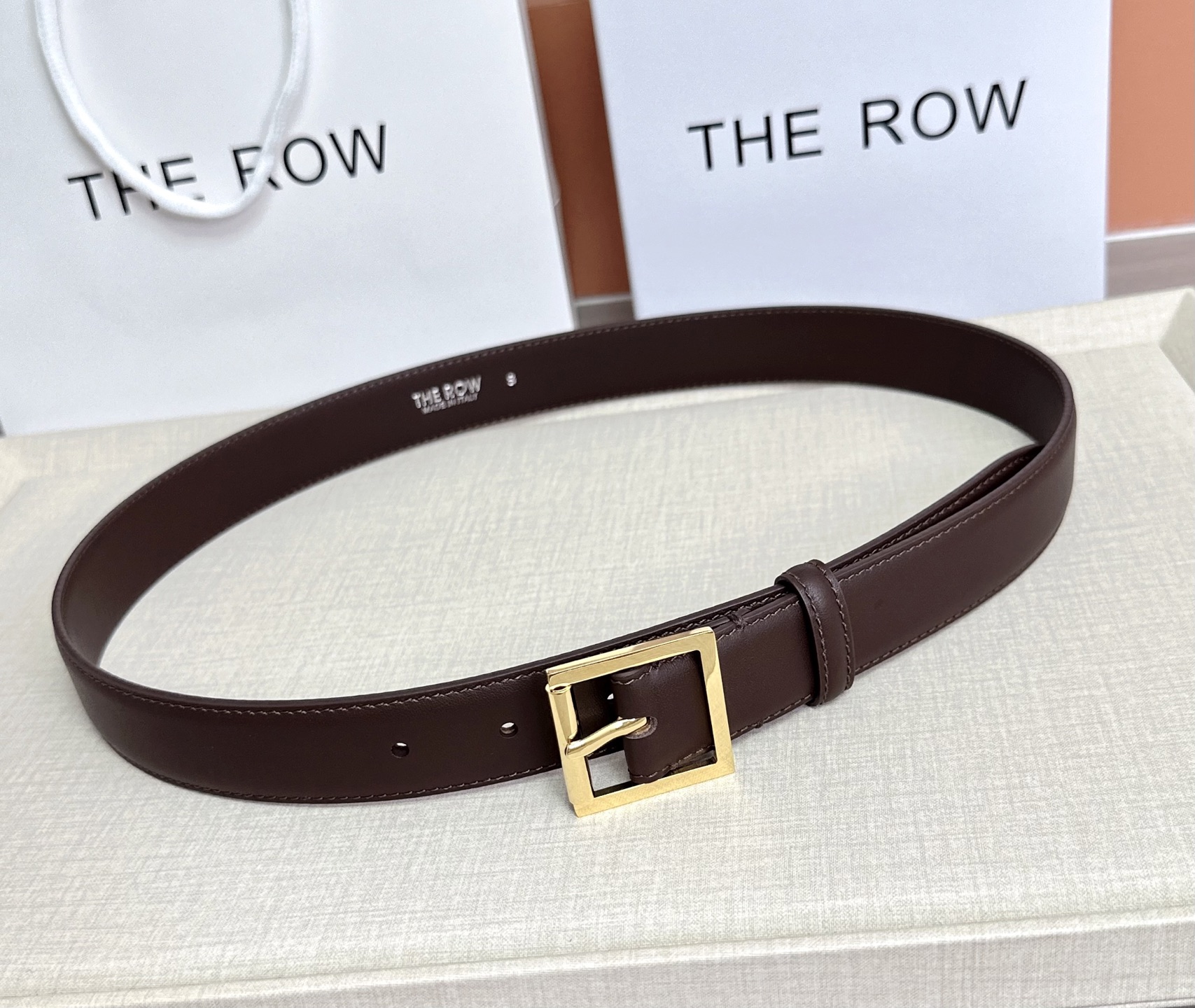 💥💥💥THE ROW 3.0cm腰带，头层牛皮，长度：75.80.85.90.95.100.105.11