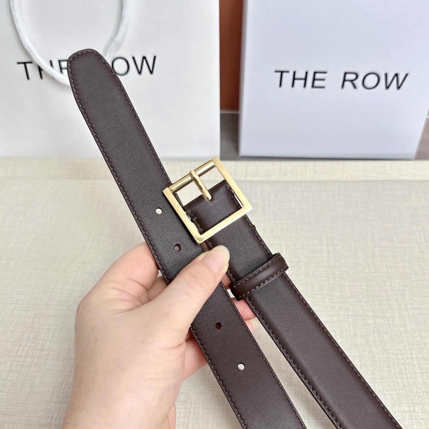 💥💥💥THE ROW 3.0cm腰带，头层牛皮，长度：75.80.85.90.95.100.105.11
