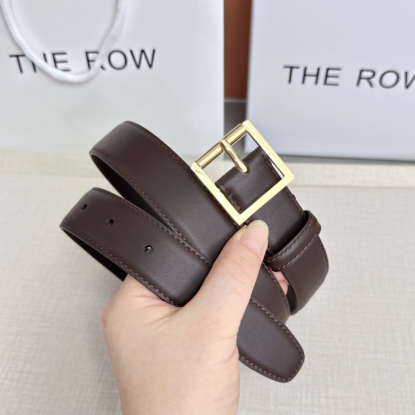 💥💥💥THE ROW 3.0cm腰带，头层牛皮，长度：75.80.85.90.95.100.105.11