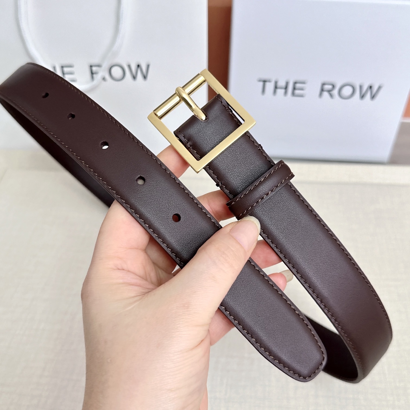 💥💥💥THE ROW 3.0cm腰带，头层牛皮，长度：75.80.85.90.95.100.105.11