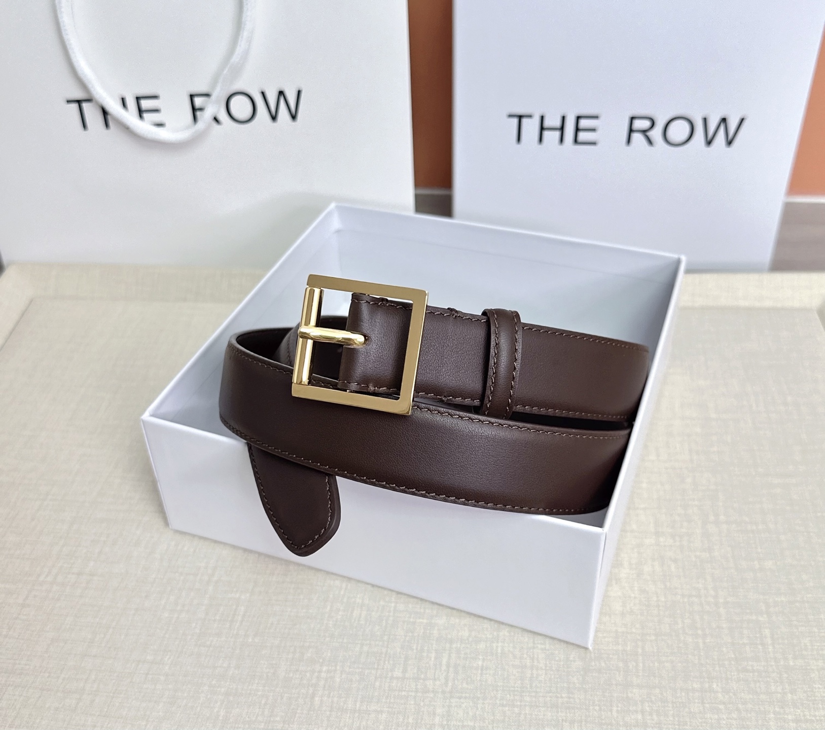 💥💥💥THE ROW 3.0cm腰带，头层牛皮，长度：75.80.85.90.95.100.105.11