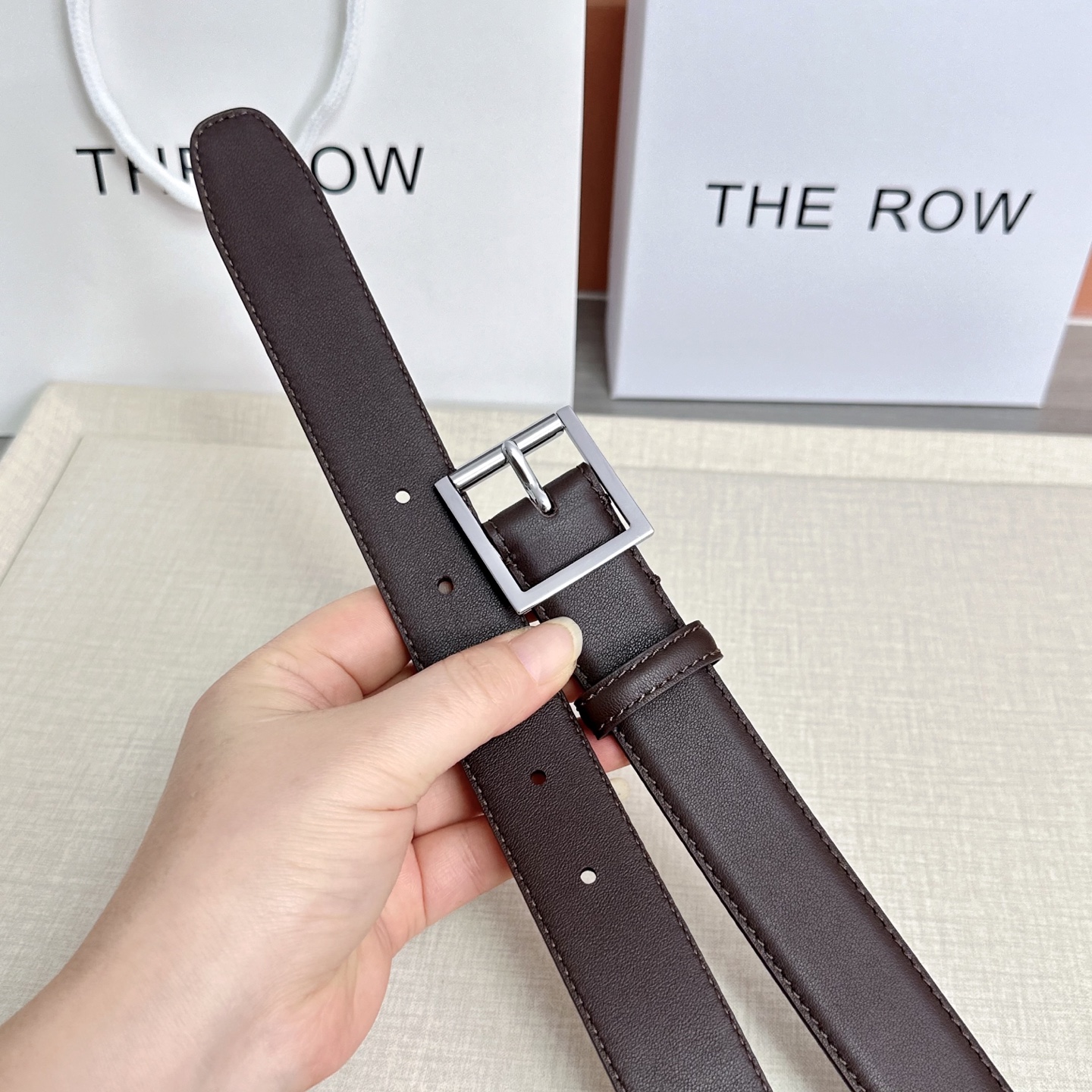 💥💥💥THE ROW 3.0cm腰带，头层牛皮，长度：75.80.85.90.95.100.105.11