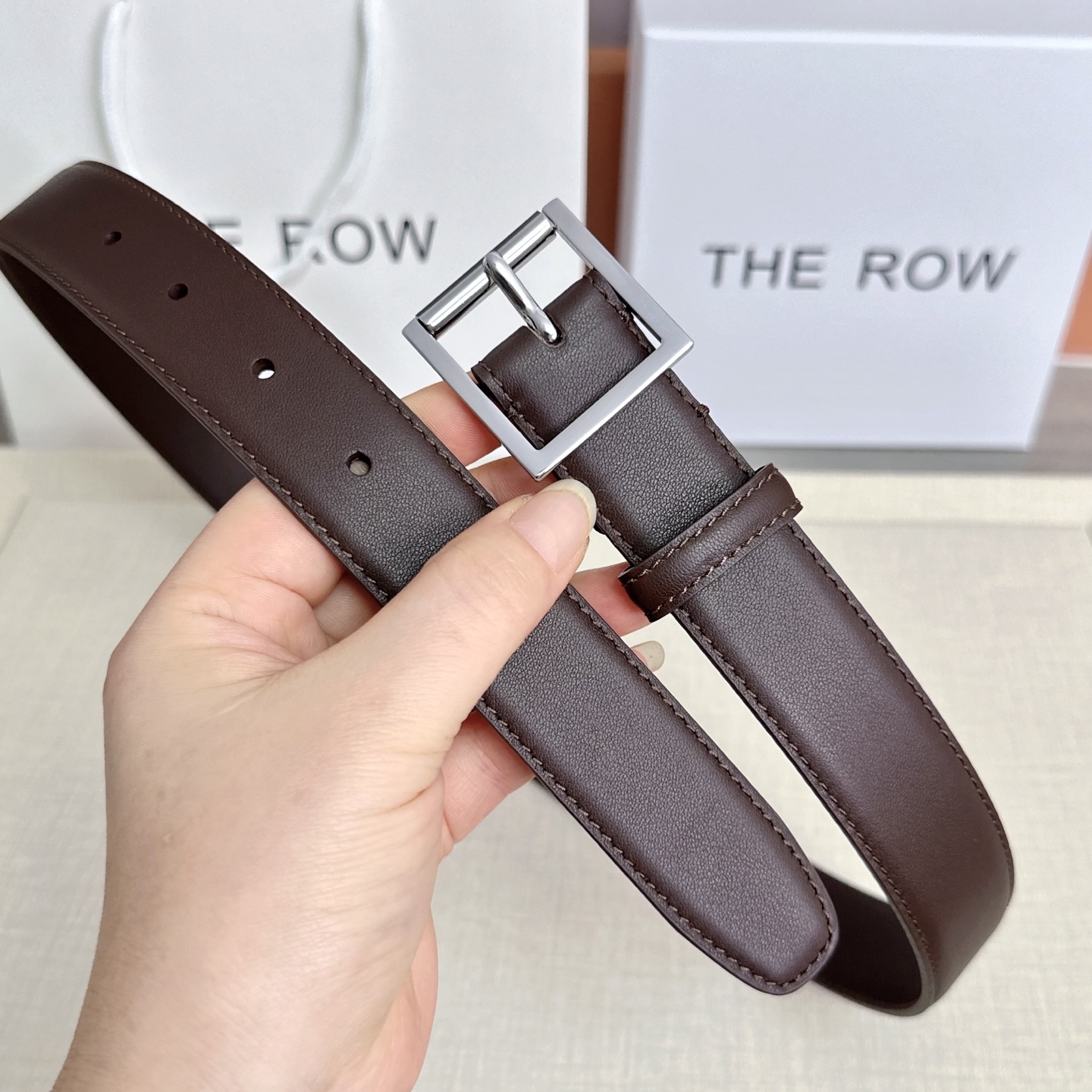 💥💥💥THE ROW 3.0cm腰带，头层牛皮，长度：75.80.85.90.95.100.105.11