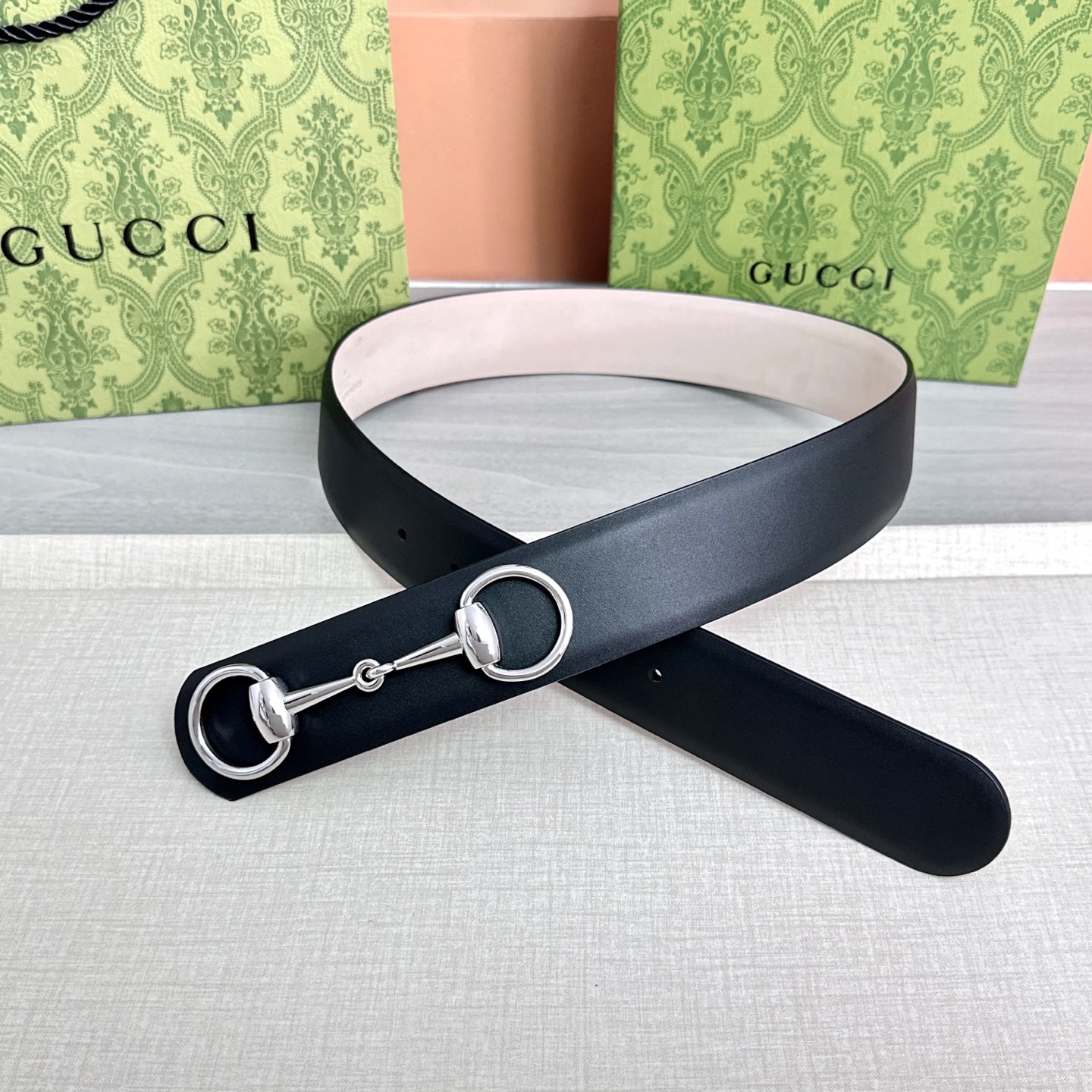 💥💥💥GUCCI 4.0cm古奇腰带，头层牛皮，长度：75.80.85.90.95.100.105.11