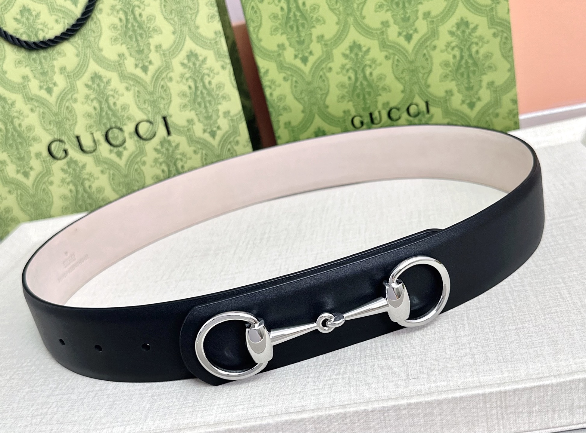 💥💥💥GUCCI 4.0cm古奇腰带，头层牛皮，长度：75.80.85.90.95.100.105.11