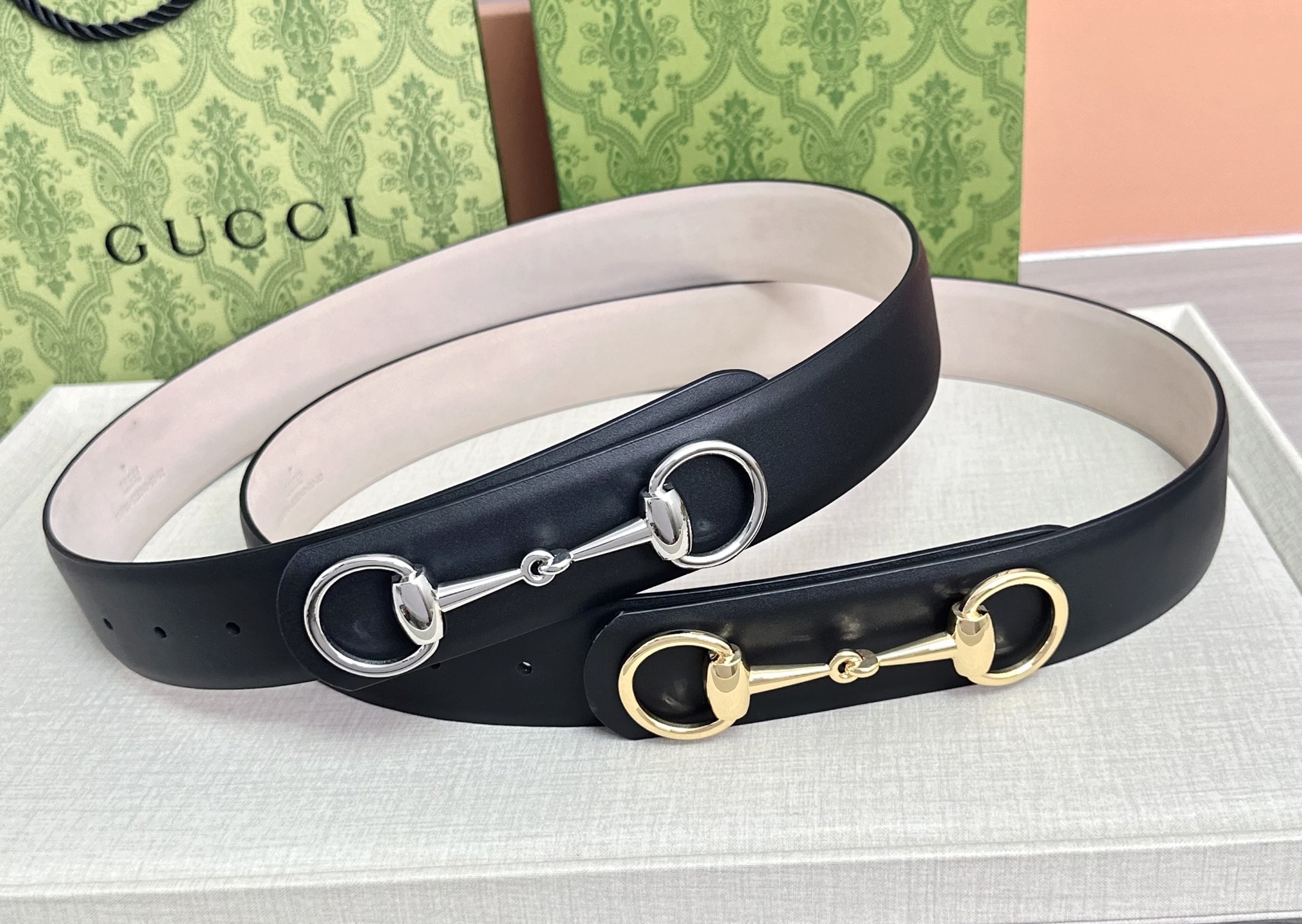 💥💥💥GUCCI 4.0cm古奇腰带，头层牛皮，长度：75.80.85.90.95.100.105.11