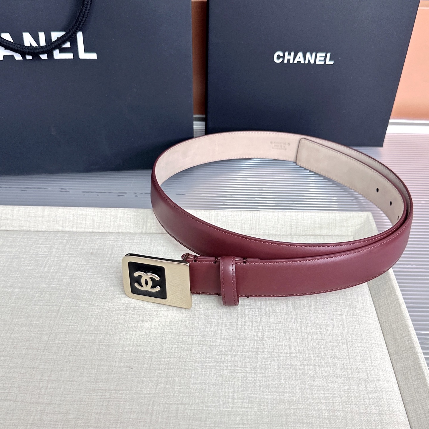 💥💥💥CHANEL3.0cm香奈儿腰带，头层牛皮，长度：75.80.85.90.95.100.105.1