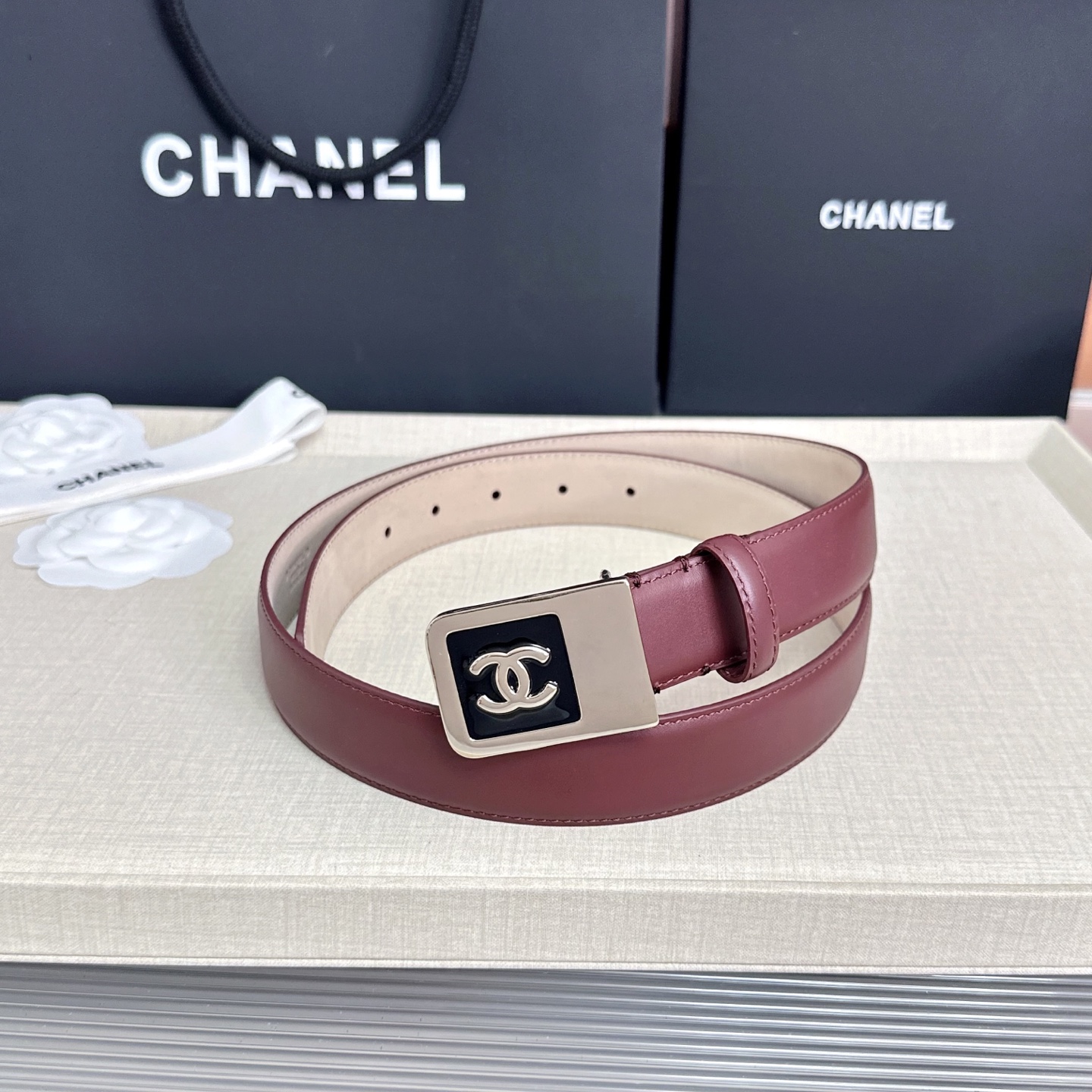 💥💥💥CHANEL3.0cm香奈儿腰带，头层牛皮，长度：75.80.85.90.95.100.105.1