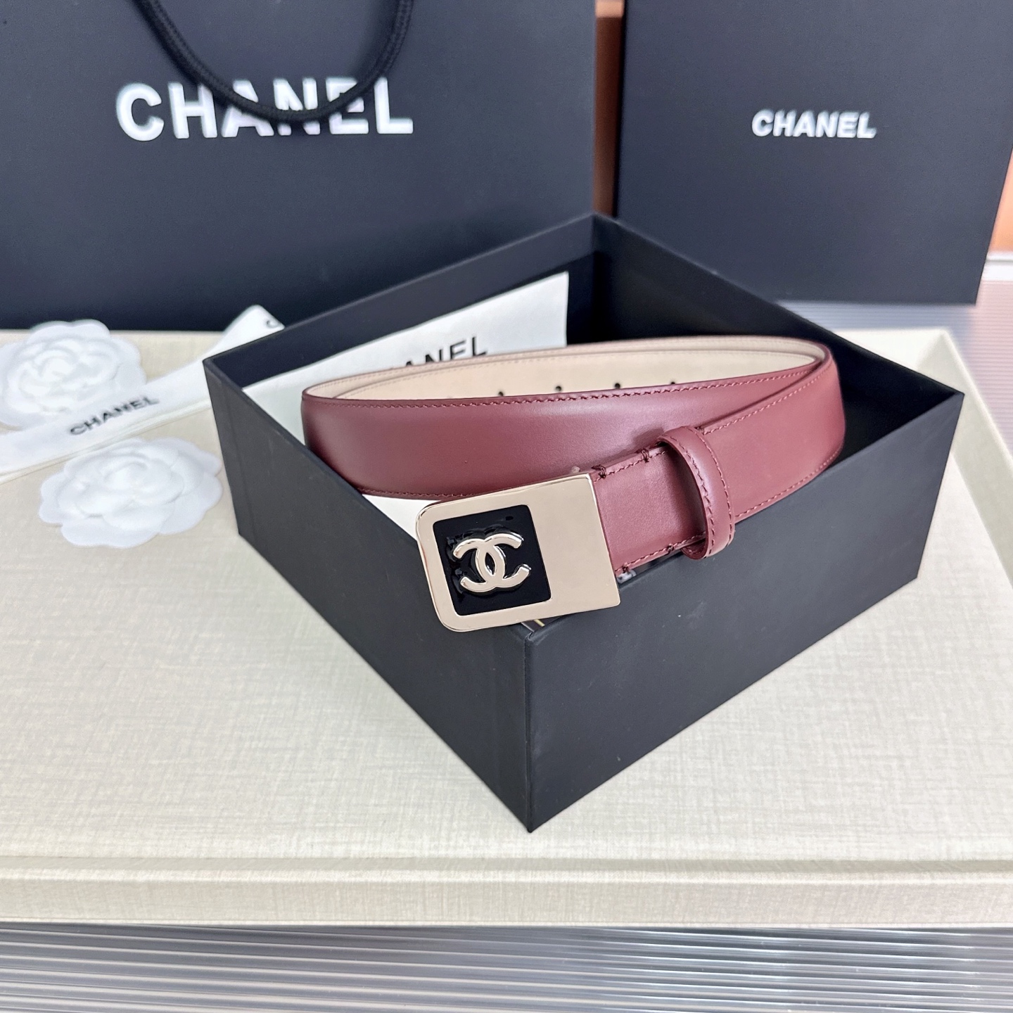 💥💥💥CHANEL3.0cm香奈儿腰带，头层牛皮，长度：75.80.85.90.95.100.105.1