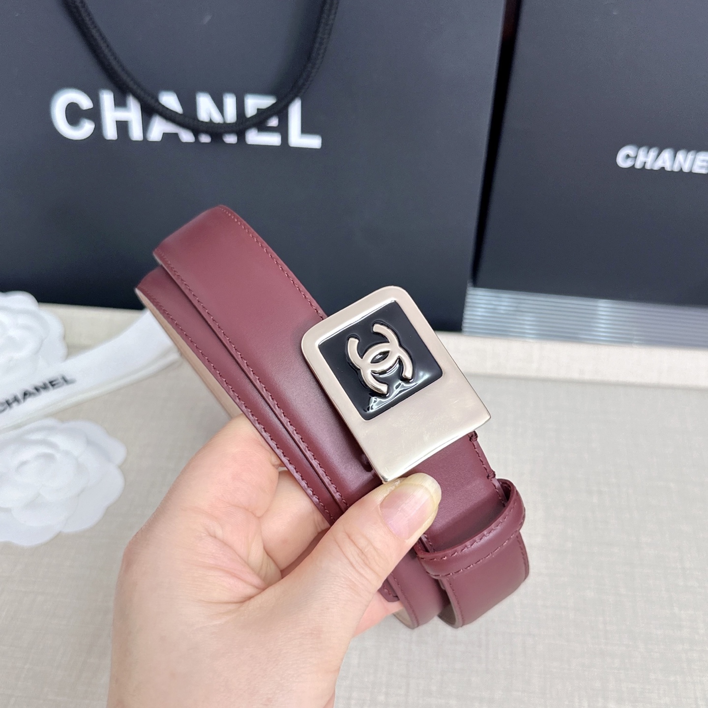 💥💥💥CHANEL3.0cm香奈儿腰带，头层牛皮，长度：75.80.85.90.95.100.105.1