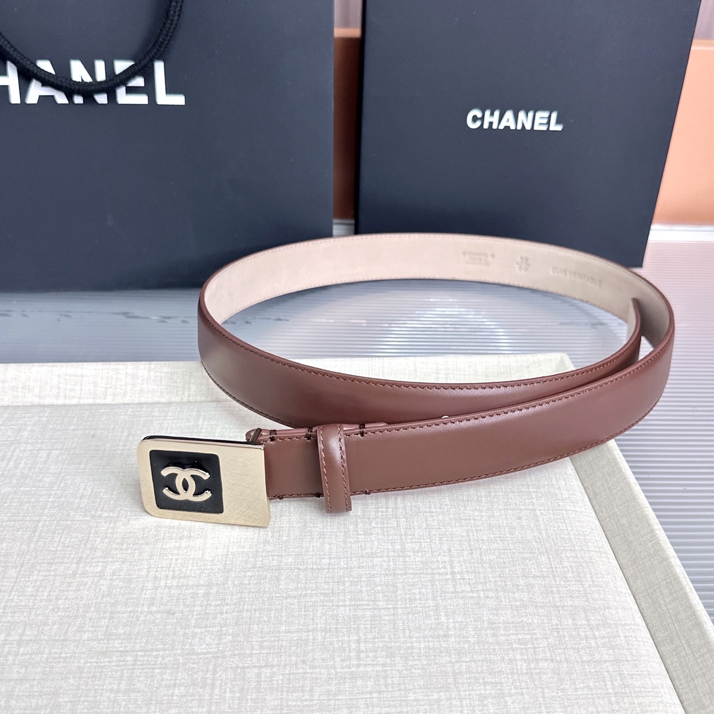 💥💥💥CHANEL3.0cm香奈儿腰带，头层牛皮，长度：75.80.85.90.95.100.105.1