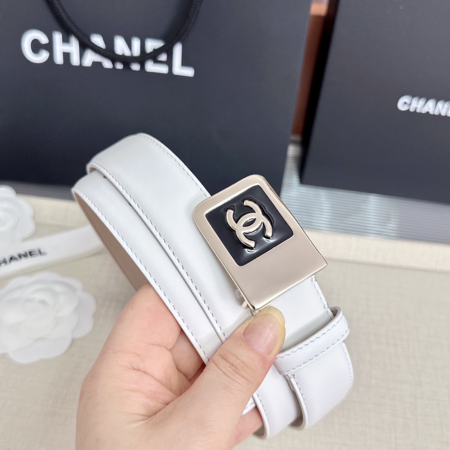 💥💥💥CHANEL3.0cm香奈儿腰带，头层牛皮，长度：75.80.85.90.95.100.105.1