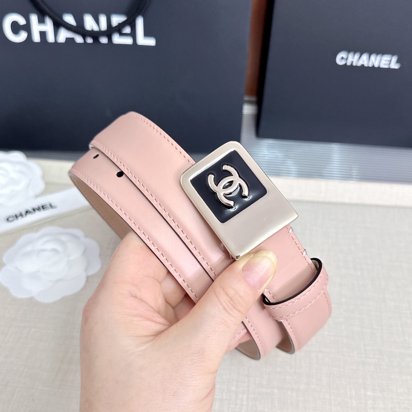 💥💥💥CHANEL3.0cm香奈儿腰带，头层牛皮，长度：75.80.85.90.95.100.105.1