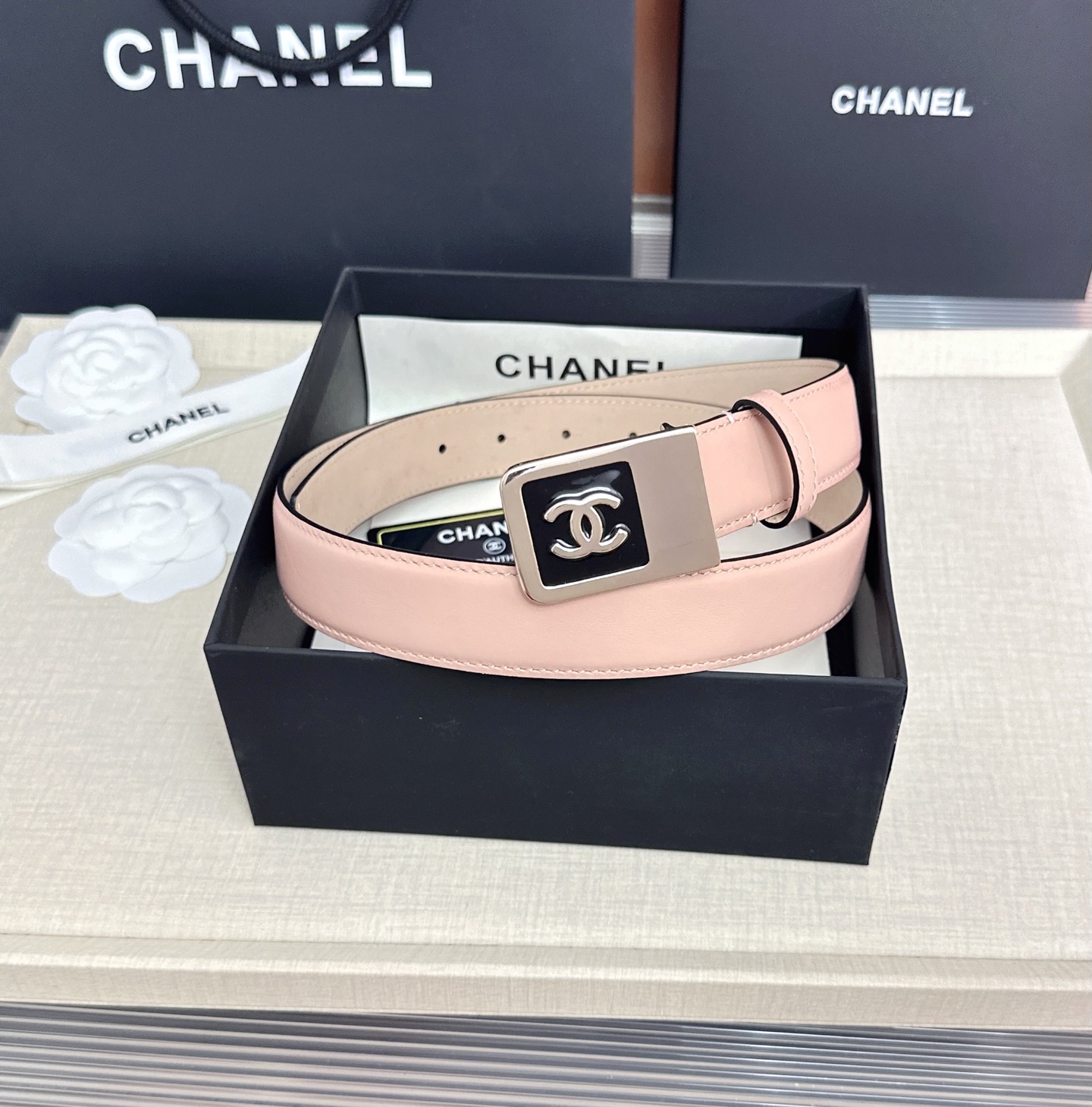 💥💥💥CHANEL3.0cm香奈儿腰带，头层牛皮，长度：75.80.85.90.95.100.105.1