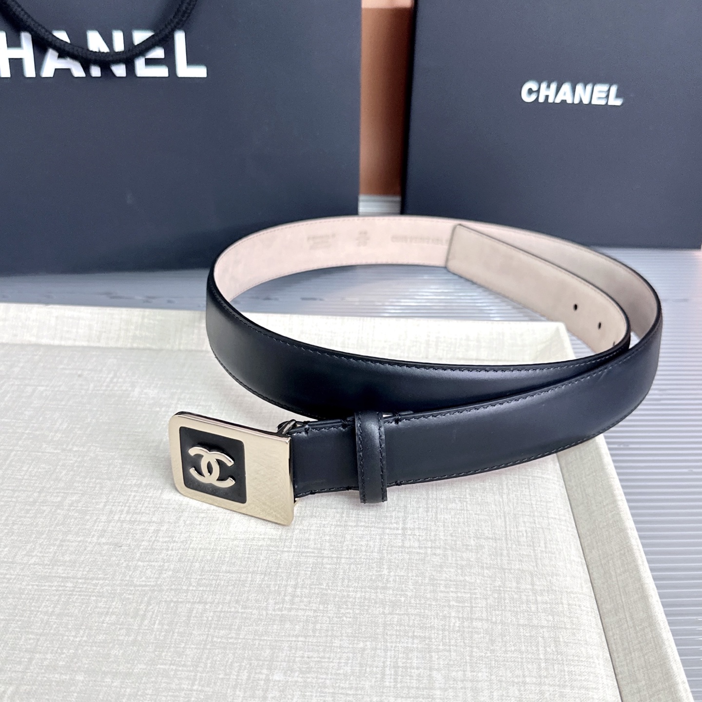 💥💥💥CHANEL3.0cm香奈儿腰带，头层牛皮，长度：75.80.85.90.95.100.105.1
