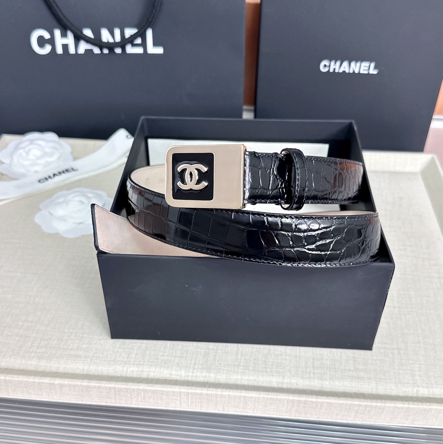 💥💥💥CHANEL3.0cm香奈儿腰带，头层牛皮，长度：75.80.85.90.95.100.105.1