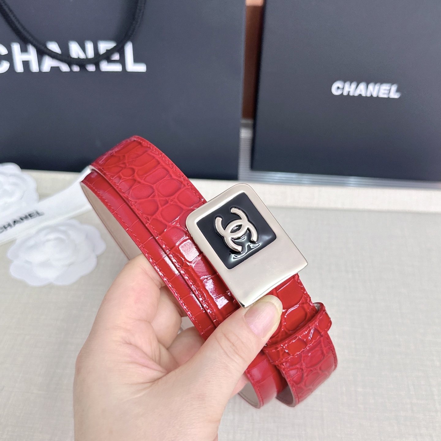💥💥💥CHANEL3.0cm香奈儿腰带，头层牛皮，长度：75.80.85.90.95.100.105.1