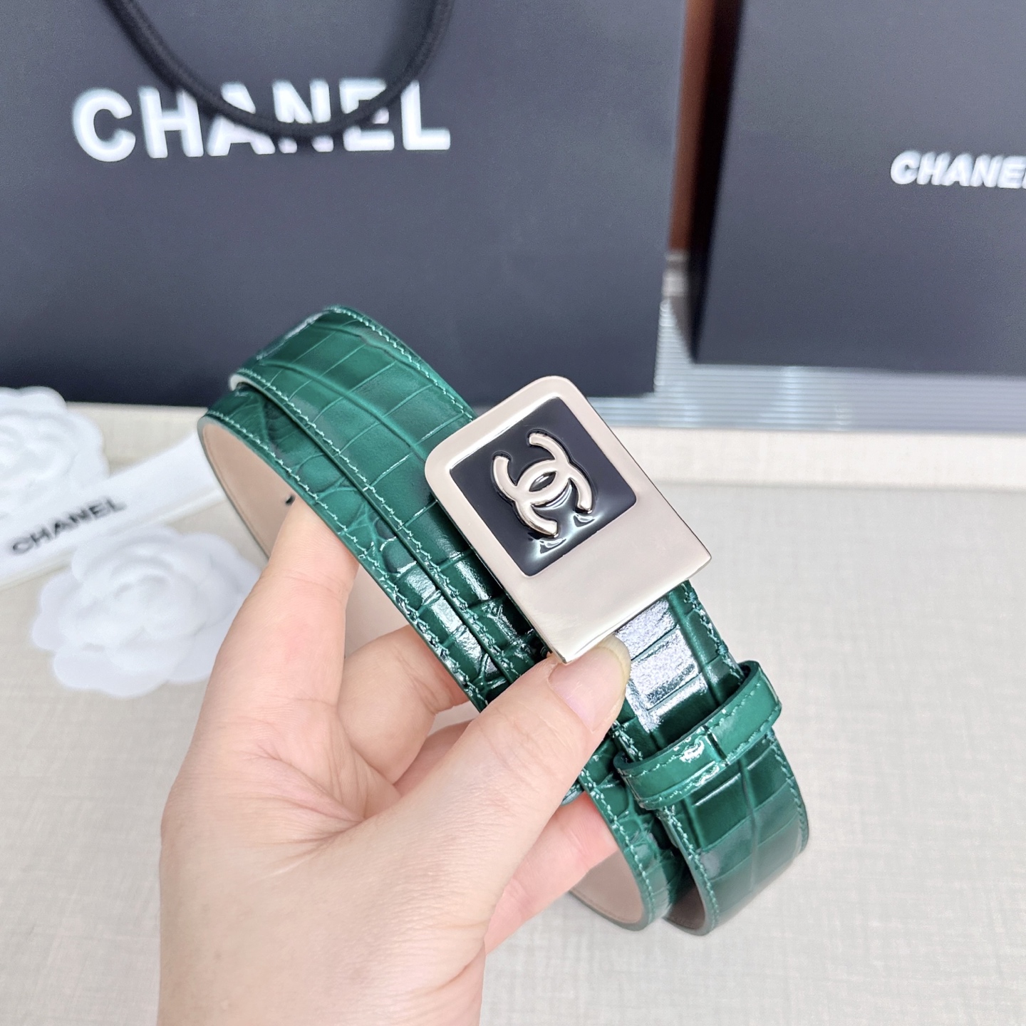 💥💥💥CHANEL3.0cm香奈儿腰带，头层牛皮，长度：75.80.85.90.95.100.105.1