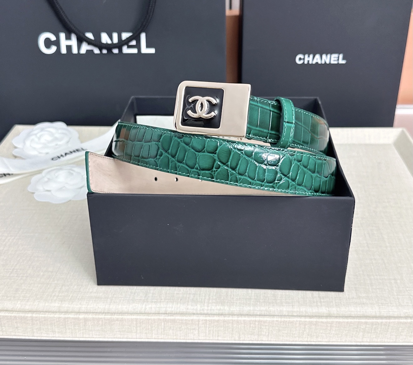 💥💥💥CHANEL3.0cm香奈儿腰带，头层牛皮，长度：75.80.85.90.95.100.105.1