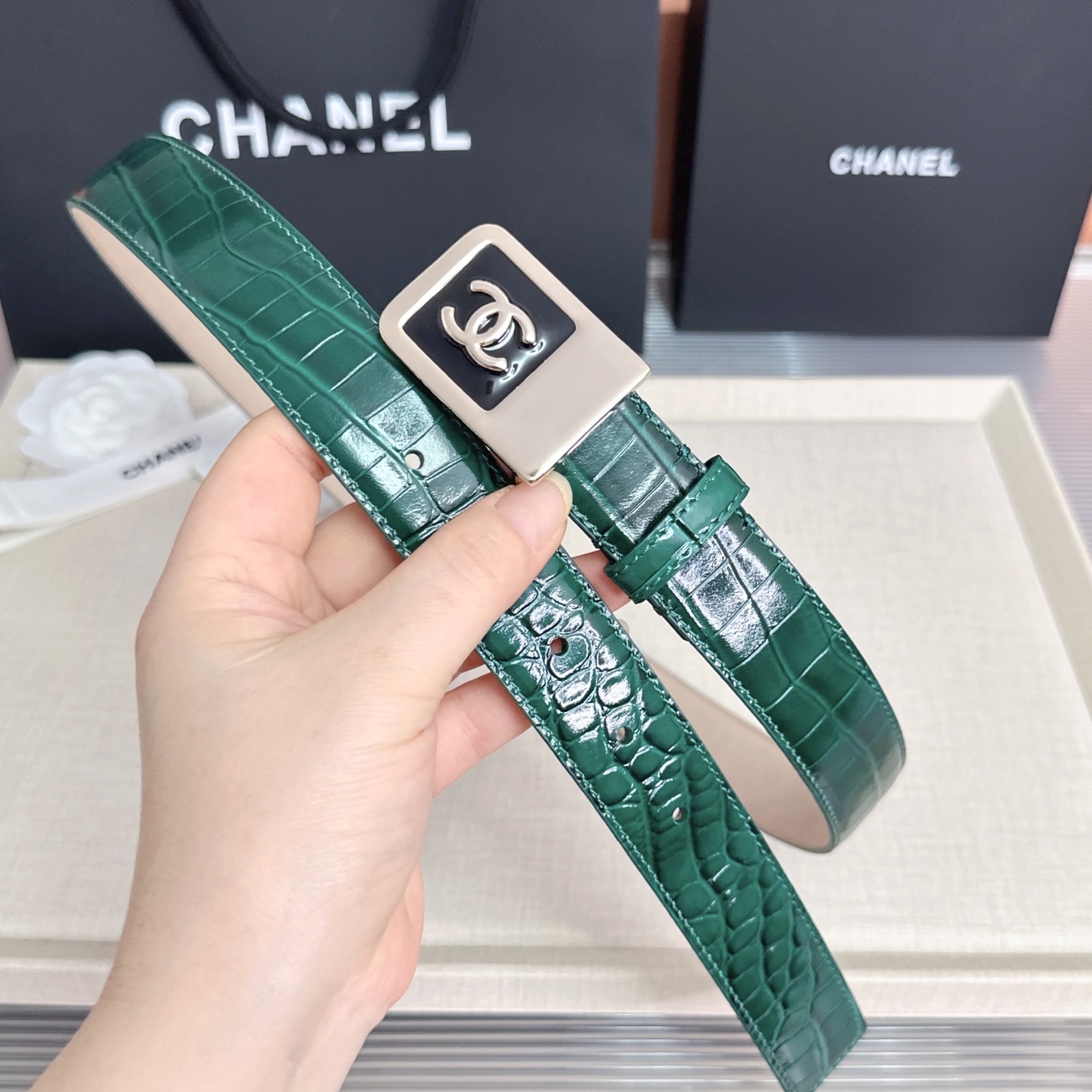 💥💥💥CHANEL3.0cm香奈儿腰带，头层牛皮，长度：75.80.85.90.95.100.105.1