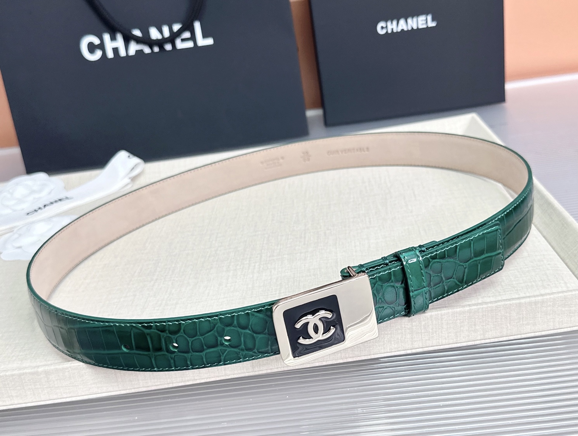 💥💥💥CHANEL3.0cm香奈儿腰带，头层牛皮，长度：75.80.85.90.95.100.105.1