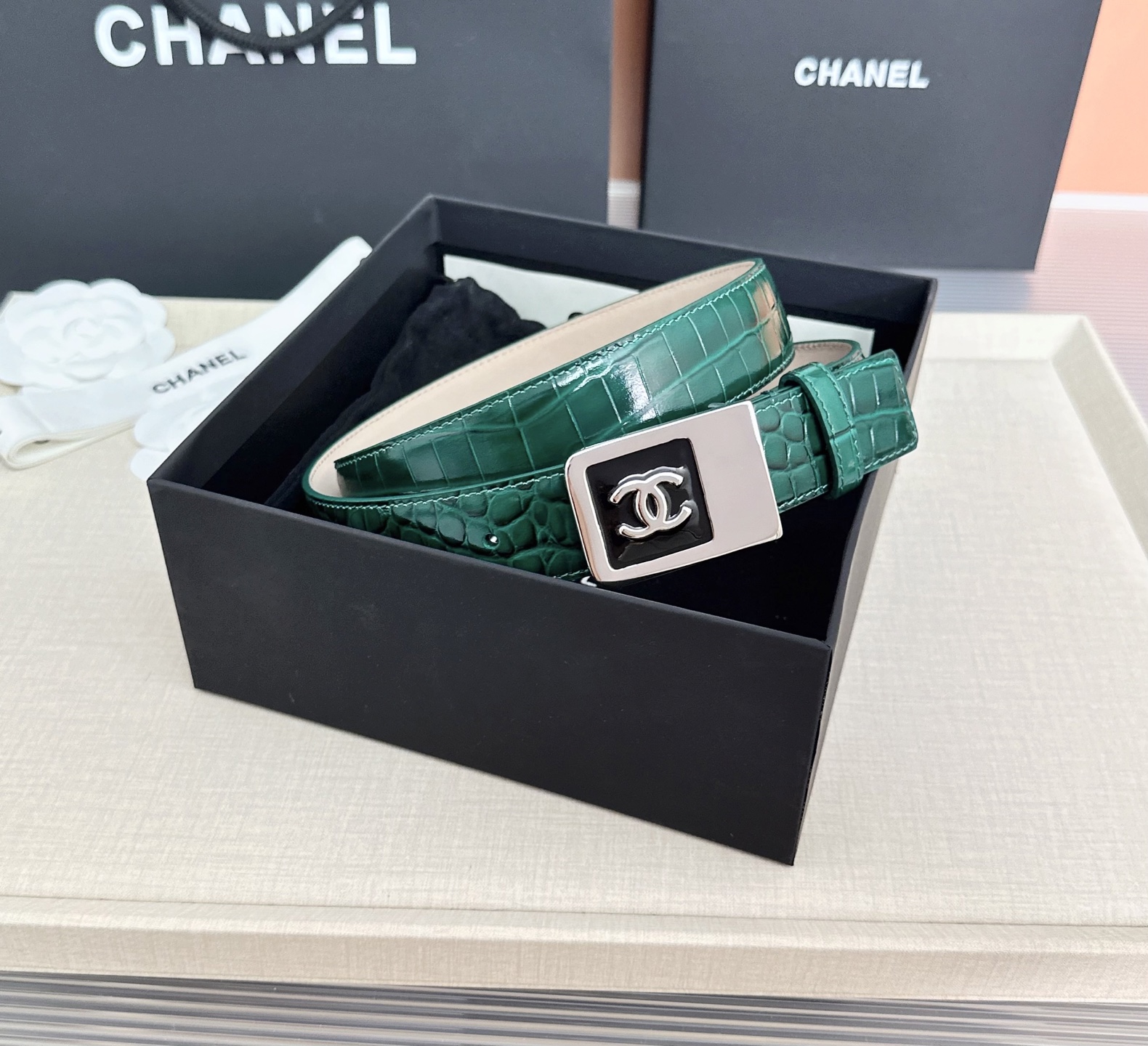 💥💥💥CHANEL3.0cm香奈儿腰带，头层牛皮，长度：75.80.85.90.95.100.105.1