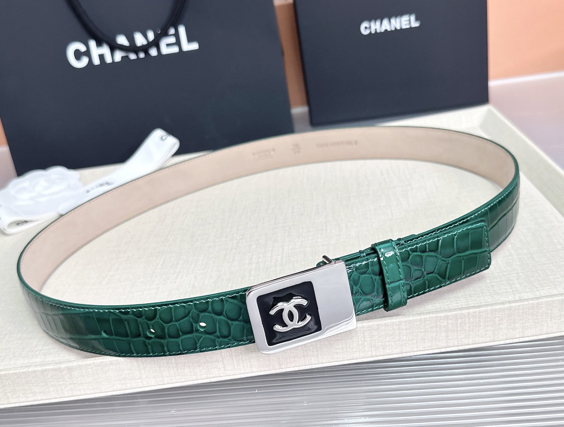 💥💥💥CHANEL3.0cm香奈儿腰带，头层牛皮，长度：75.80.85.90.95.100.105.1