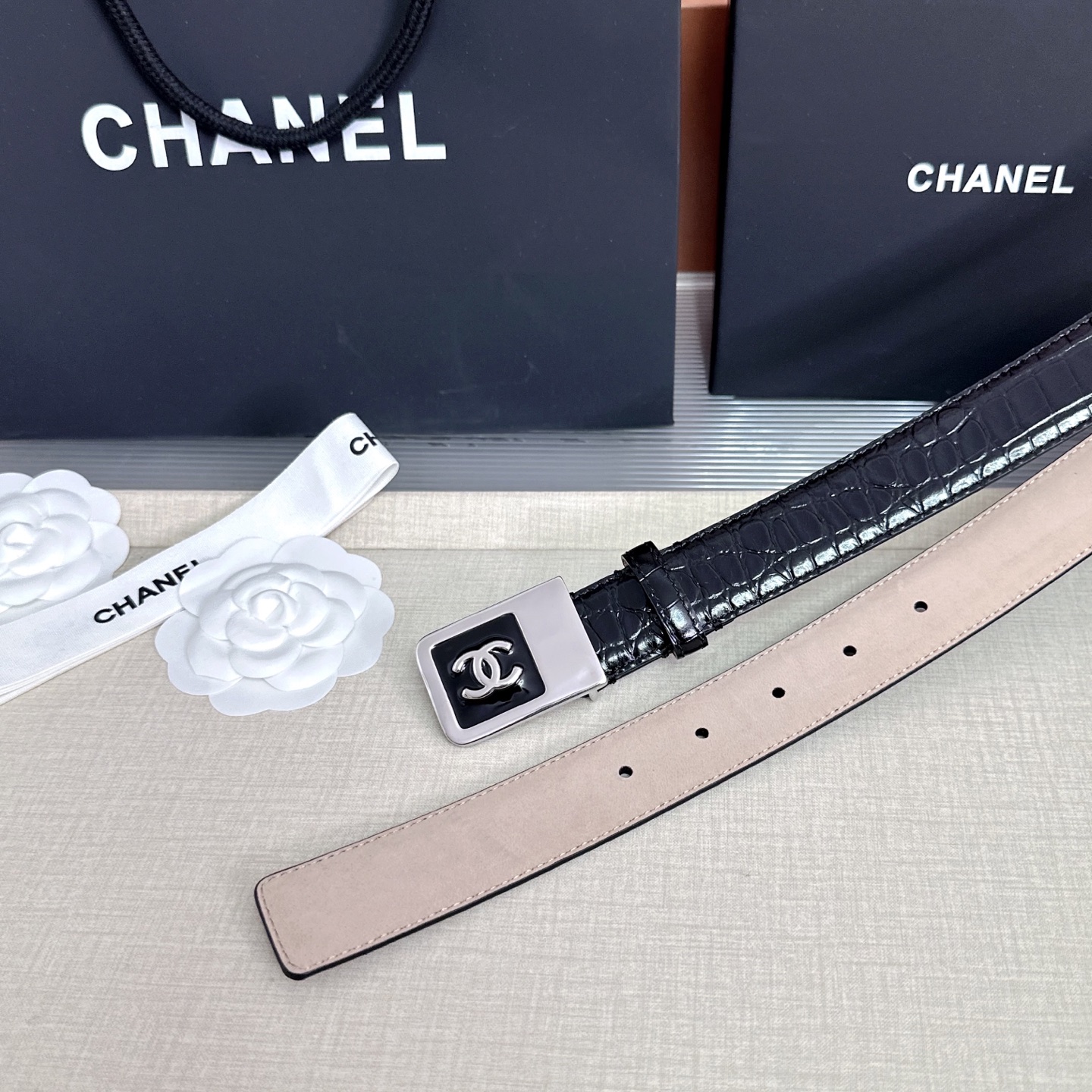 💥💥💥CHANEL3.0cm香奈儿腰带，头层牛皮，长度：75.80.85.90.95.100.105.1