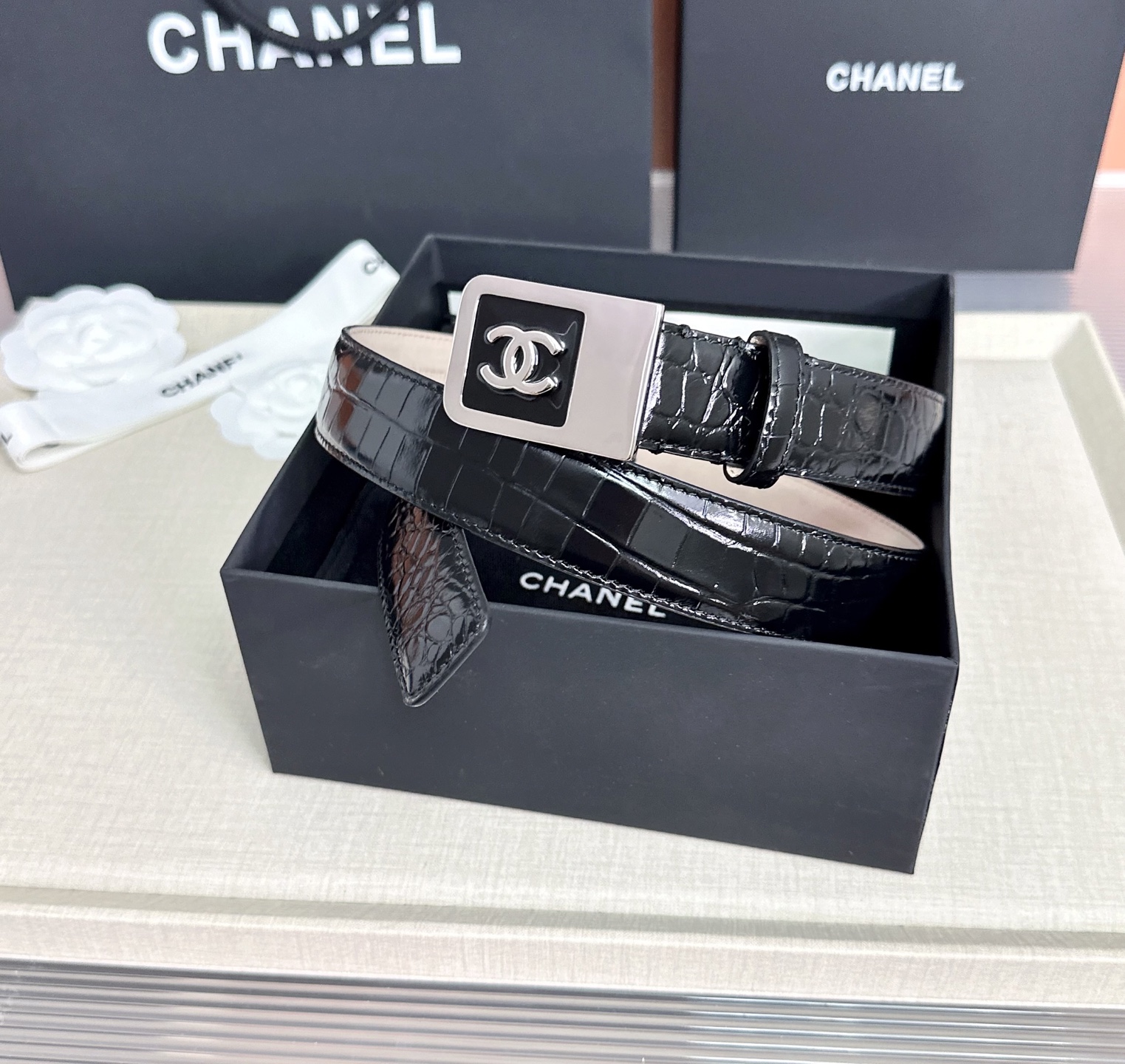 💥💥💥CHANEL3.0cm香奈儿腰带，头层牛皮，长度：75.80.85.90.95.100.105.1