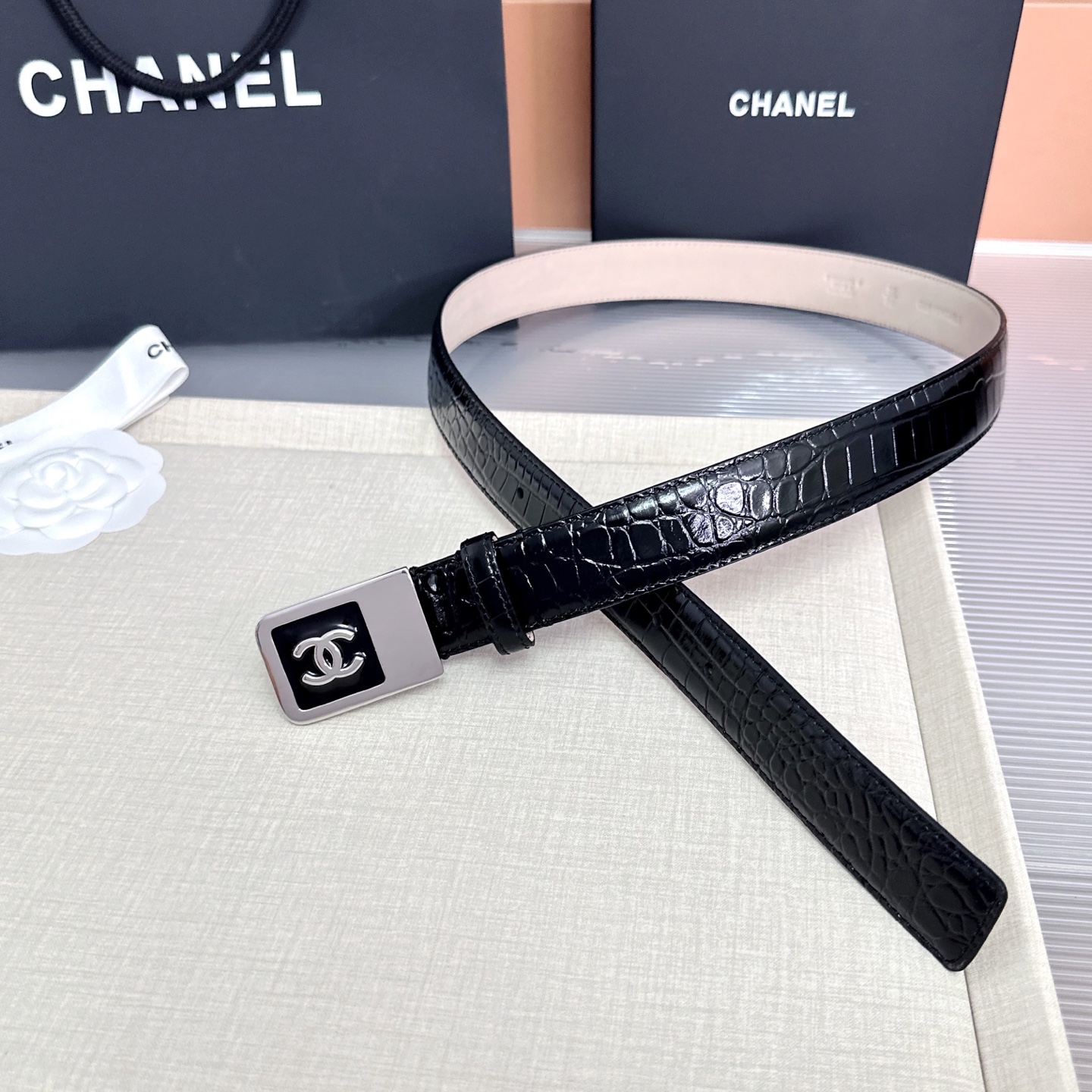 💥💥💥CHANEL3.0cm香奈儿腰带，头层牛皮，长度：75.80.85.90.95.100.105.1