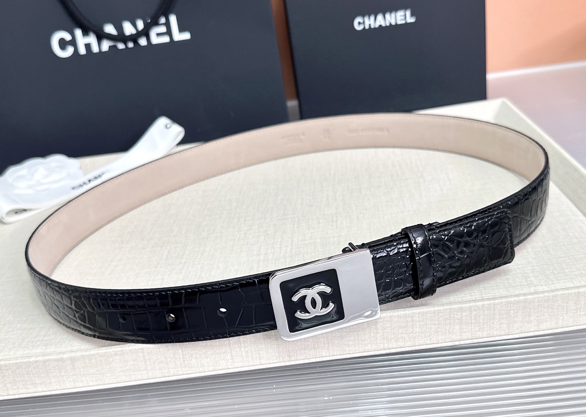 💥💥💥CHANEL3.0cm香奈儿腰带，头层牛皮，长度：75.80.85.90.95.100.105.1