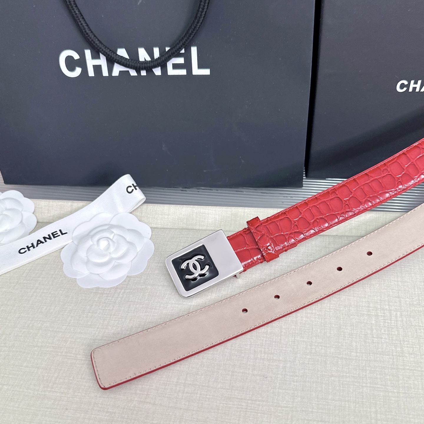 💥💥💥CHANEL3.0cm香奈儿腰带，头层牛皮，长度：75.80.85.90.95.100.105.1