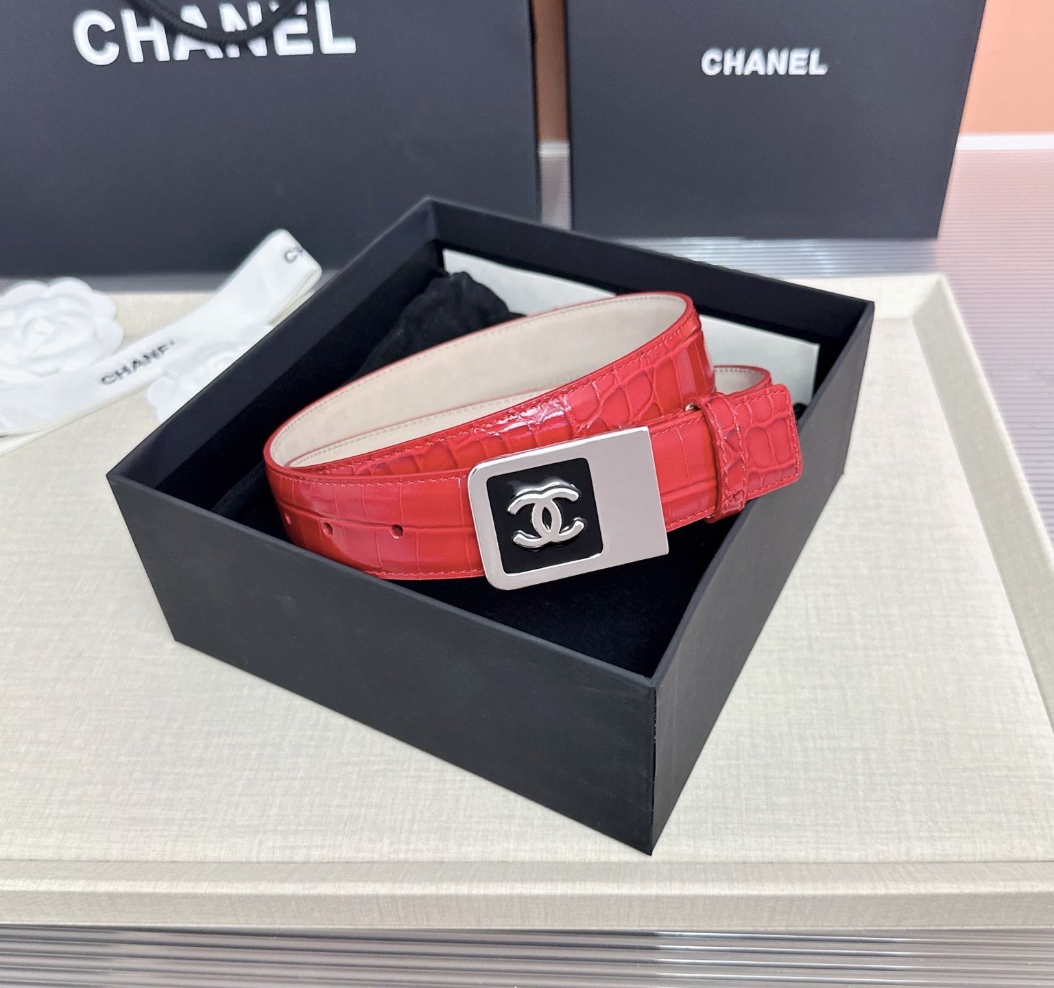 💥💥💥CHANEL3.0cm香奈儿腰带，头层牛皮，长度：75.80.85.90.95.100.105.1
