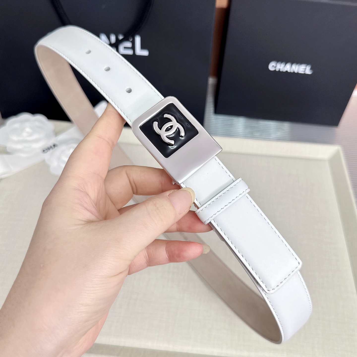 💥💥💥CHANEL3.0cm香奈儿腰带，头层牛皮，长度：75.80.85.90.95.100.105.1