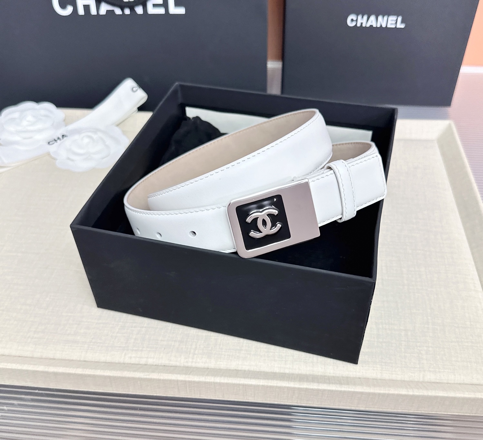 💥💥💥CHANEL3.0cm香奈儿腰带，头层牛皮，长度：75.80.85.90.95.100.105.1