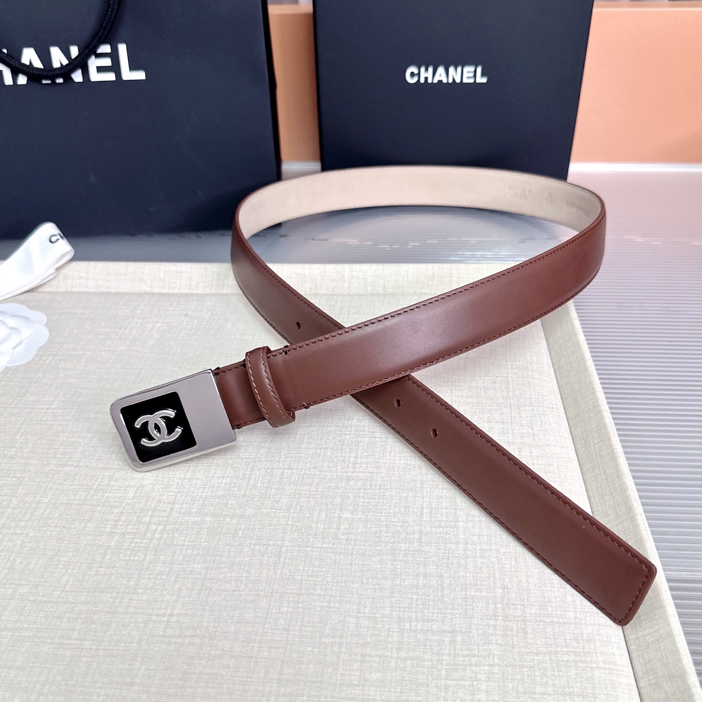 💥💥💥CHANEL3.0cm香奈儿腰带，头层牛皮，长度：75.80.85.90.95.100.105.1