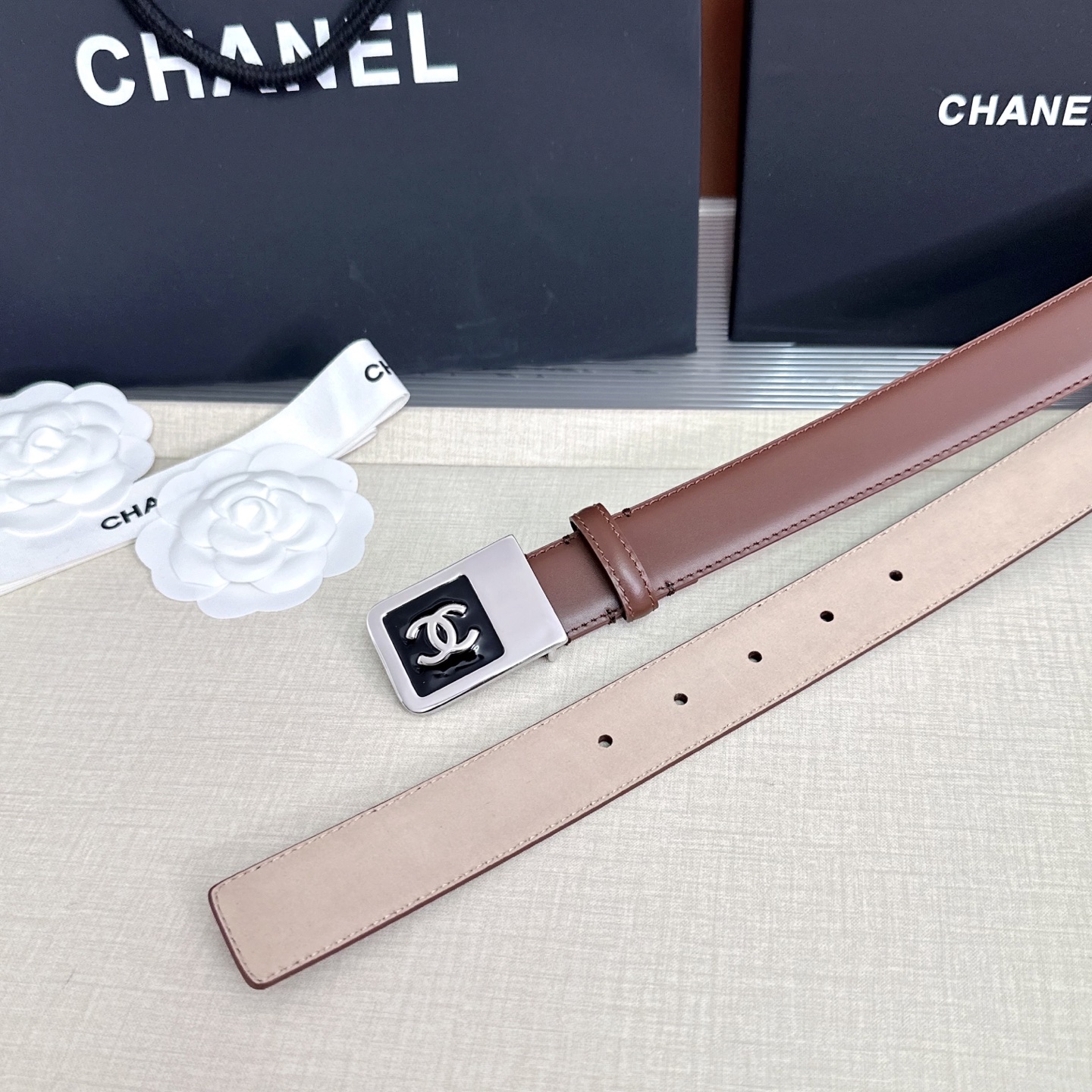 💥💥💥CHANEL3.0cm香奈儿腰带，头层牛皮，长度：75.80.85.90.95.100.105.1