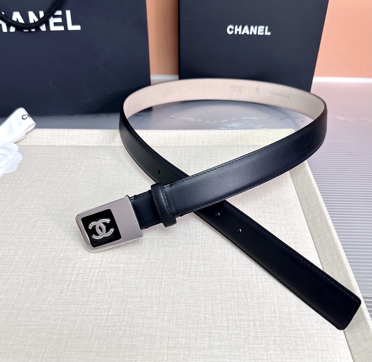 💥💥💥CHANEL3.0cm香奈儿腰带，头层牛皮，长度：75.80.85.90.95.100.105.1