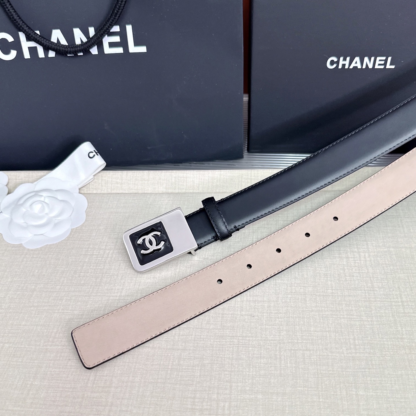 💥💥💥CHANEL3.0cm香奈儿腰带，头层牛皮，长度：75.80.85.90.95.100.105.1