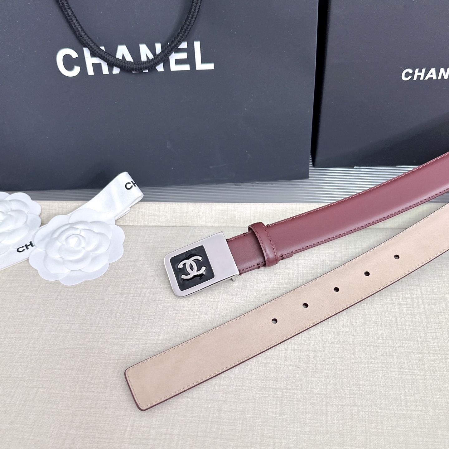 💥💥💥CHANEL3.0cm香奈儿腰带，头层牛皮，长度：75.80.85.90.95.100.105.1